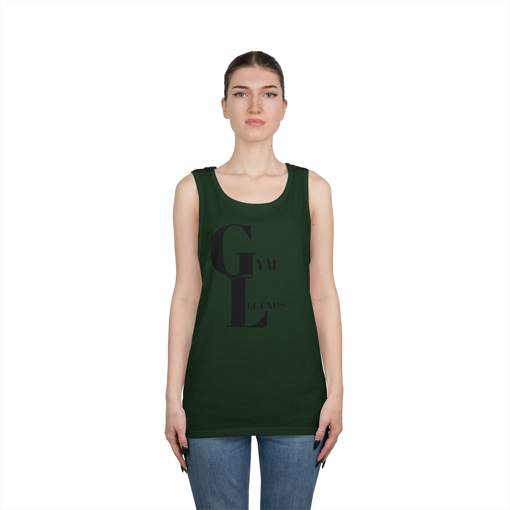 Gym Legends Tank Top — Minimalist Fitness Graphic Tank