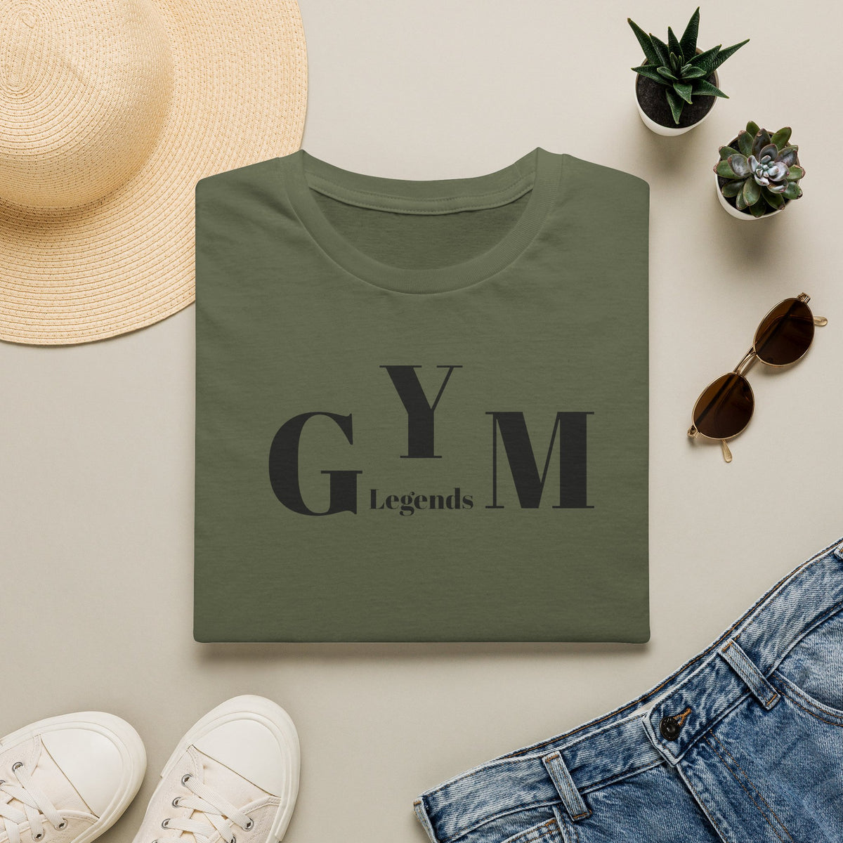 Gym Legends T-Shirt — Minimalist Workout Shirt for Fitness Enthusiasts