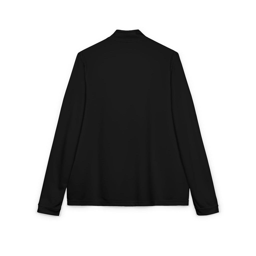 Embroidered Quarter‑Zip Pullover — White adidas® Performance Top