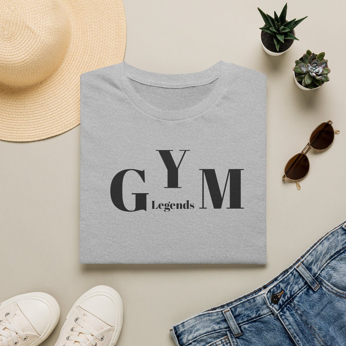Gym Legends T-Shirt — Minimalist Workout Shirt for Fitness Enthusiasts