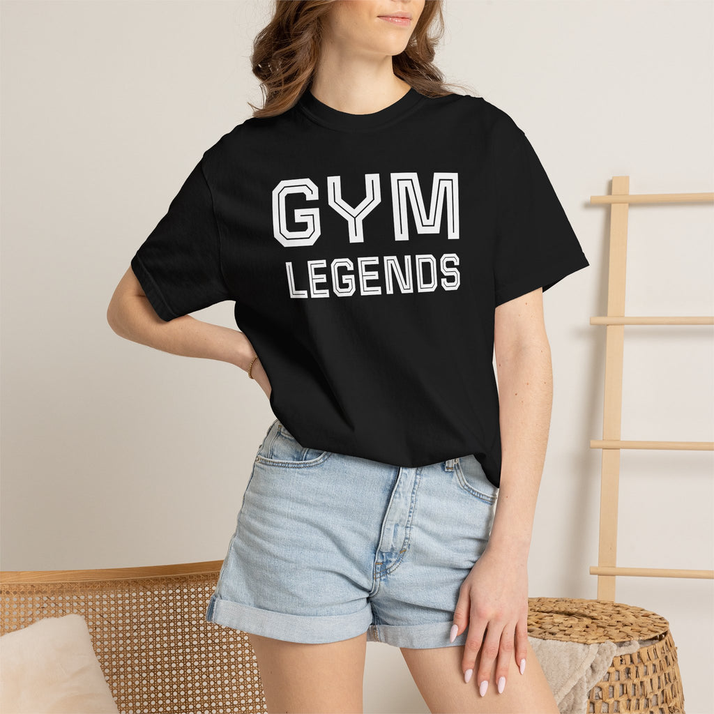 Gym Legends T-Shirt — Athletic Vintage Lettering Tee