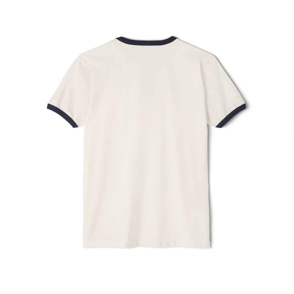 Ringer T-Shirt — "Gym Records" Minimal Retro Gym Tee