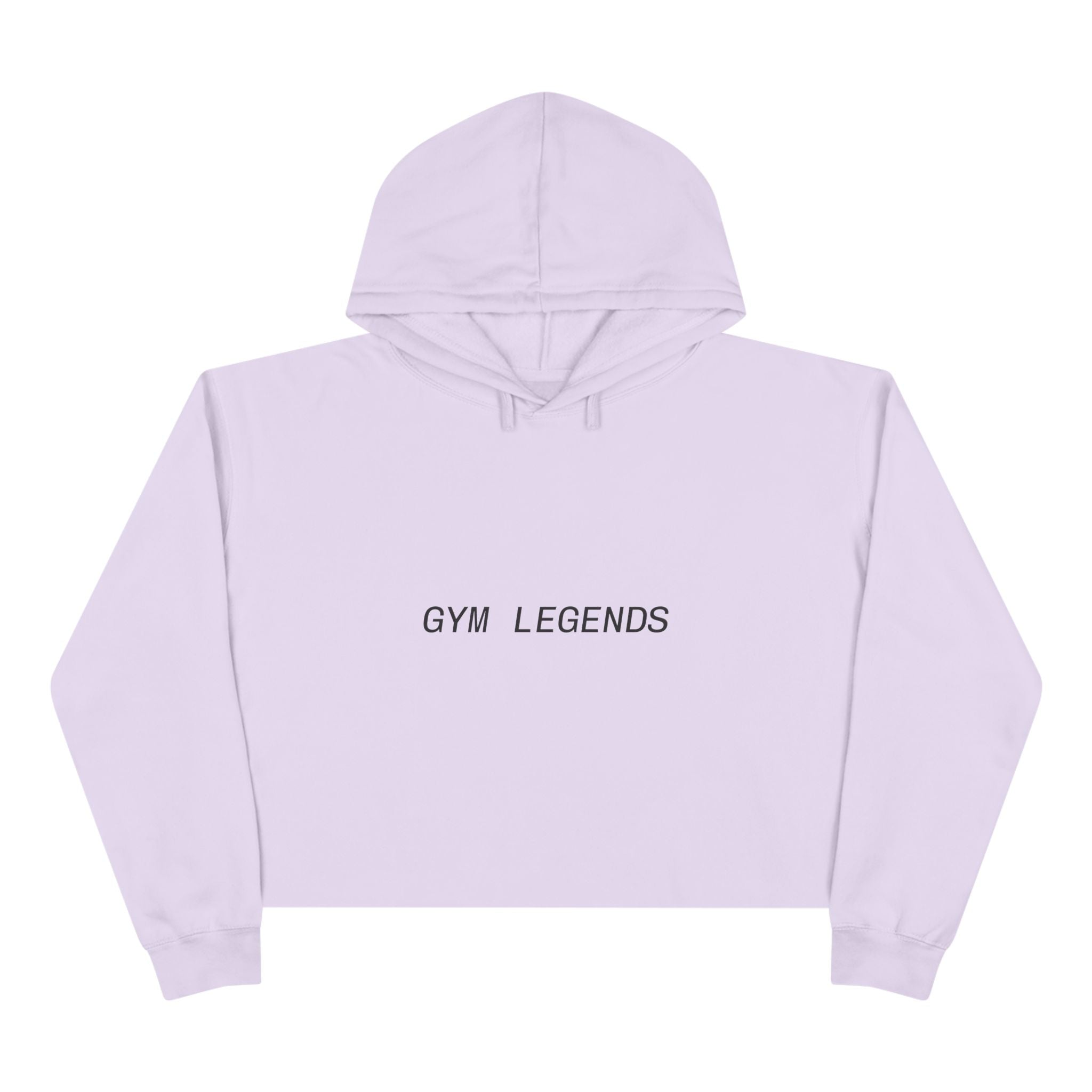 Gym Legends Crop Hoodie — Minimal Athletic Cropped Sweatshirt