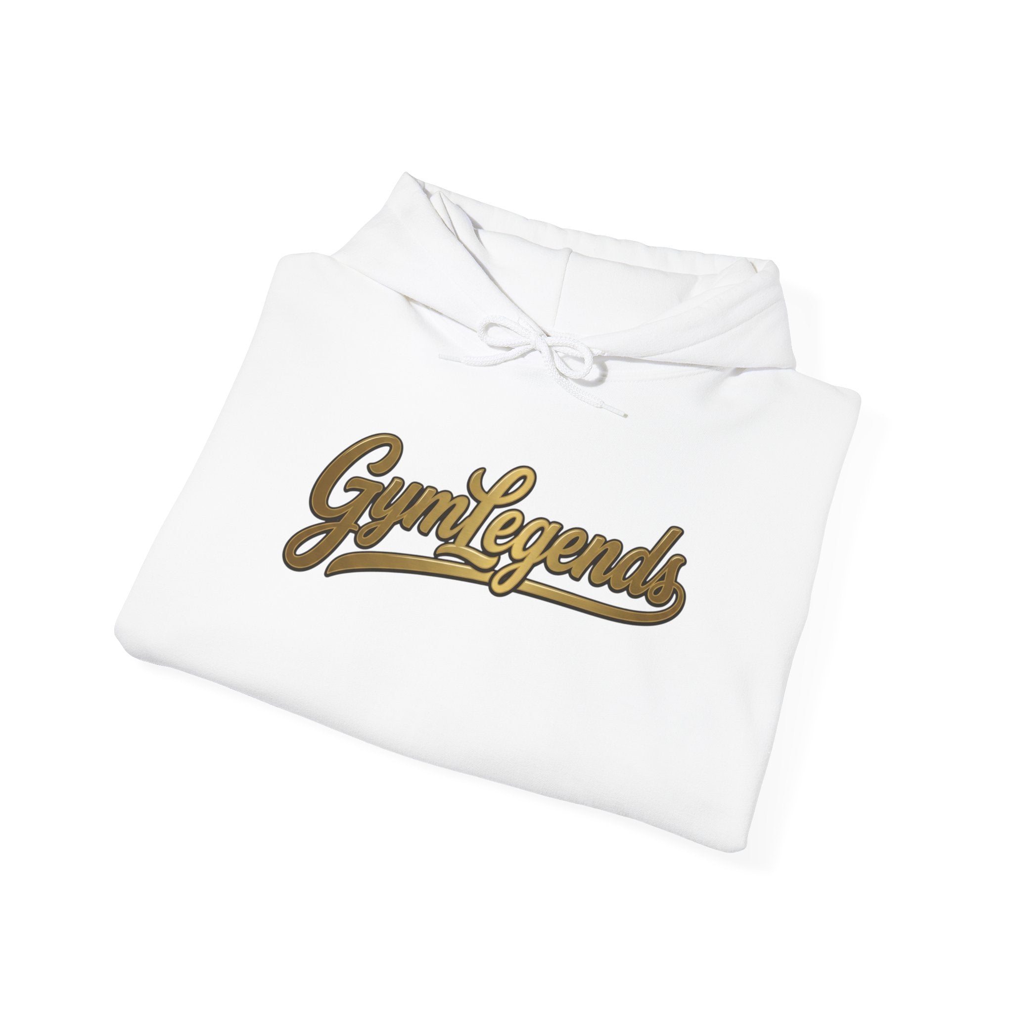 Gym Legends Hoodie — Retro Script Fitness Sweatshirt