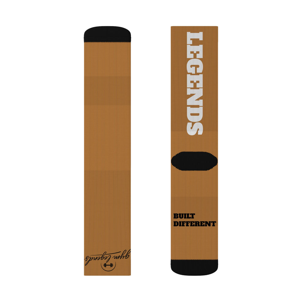 Copy of Gym Legends Sublimation Socks Gold fish— 'GYM' & 'LEGENDS' Athletic Crew Socks