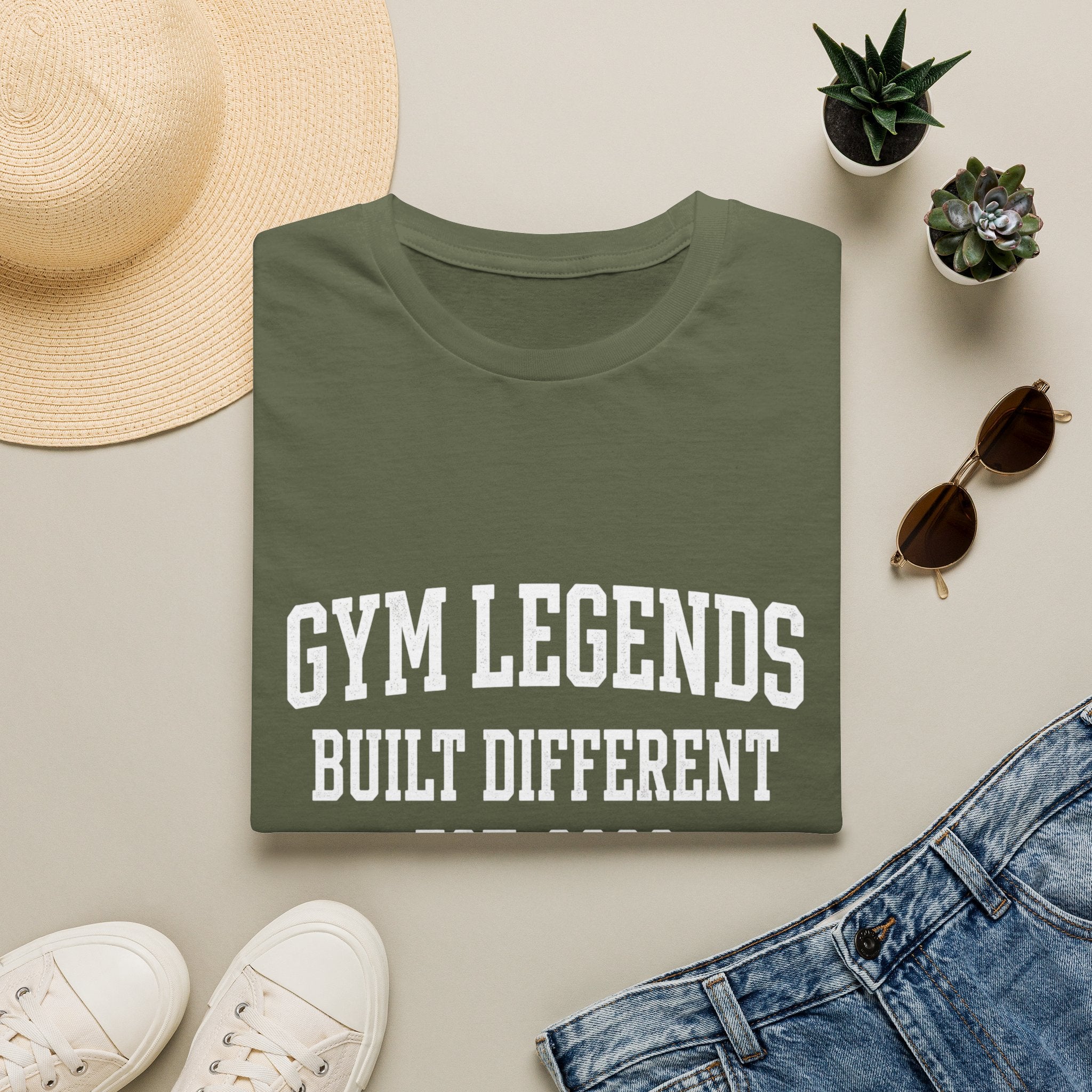 Gym Legends T‑Shirt — "Built Different" Athletic Tee (Est. 2023)