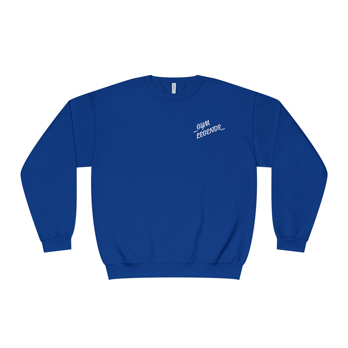 Gym Legends Crewneck Sweatshirt — "Gym, Legends" Motivational Fitness Pullover