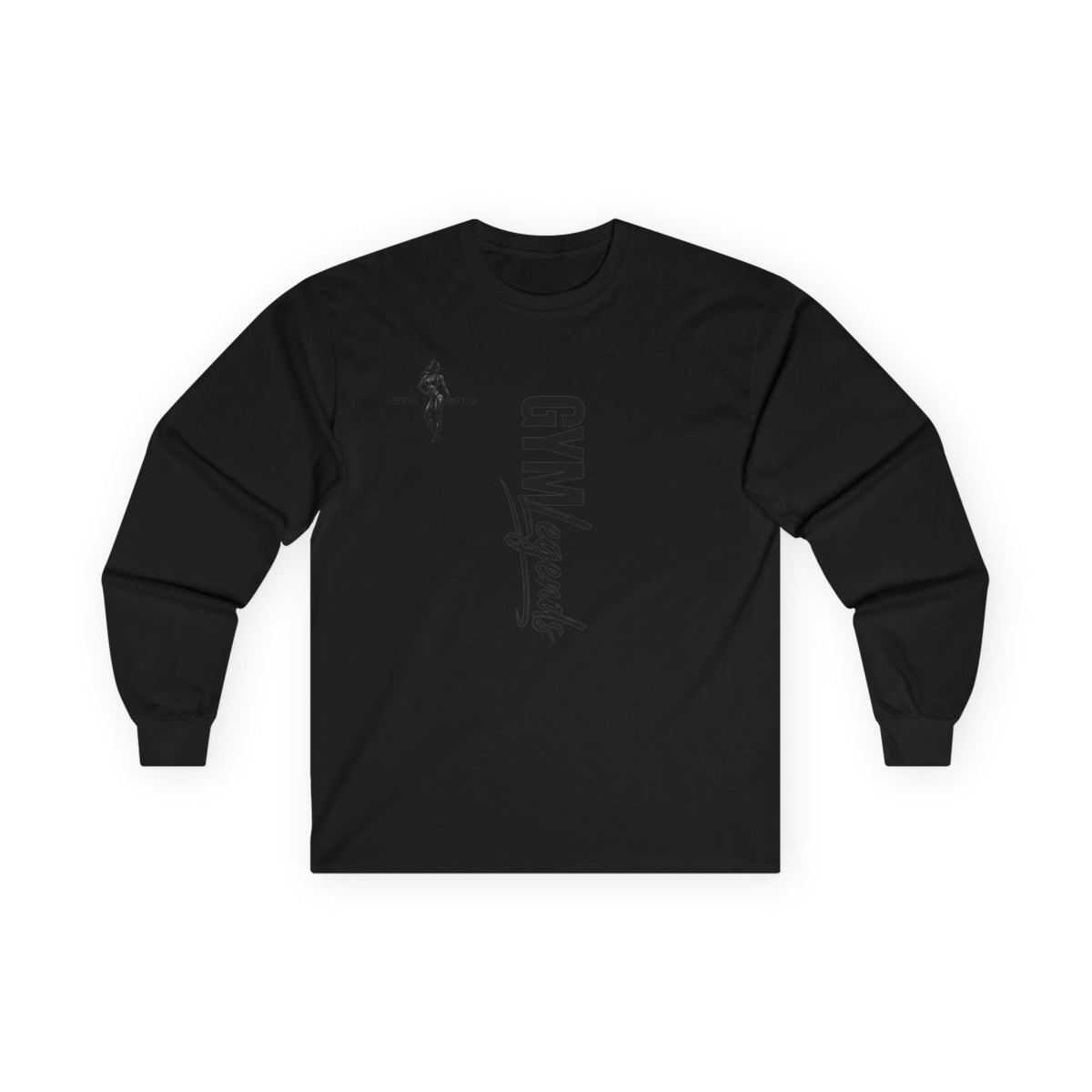Gym Legends Long Sleeve Tee — 'Gym Legends' Silhouette Fitness Shirt