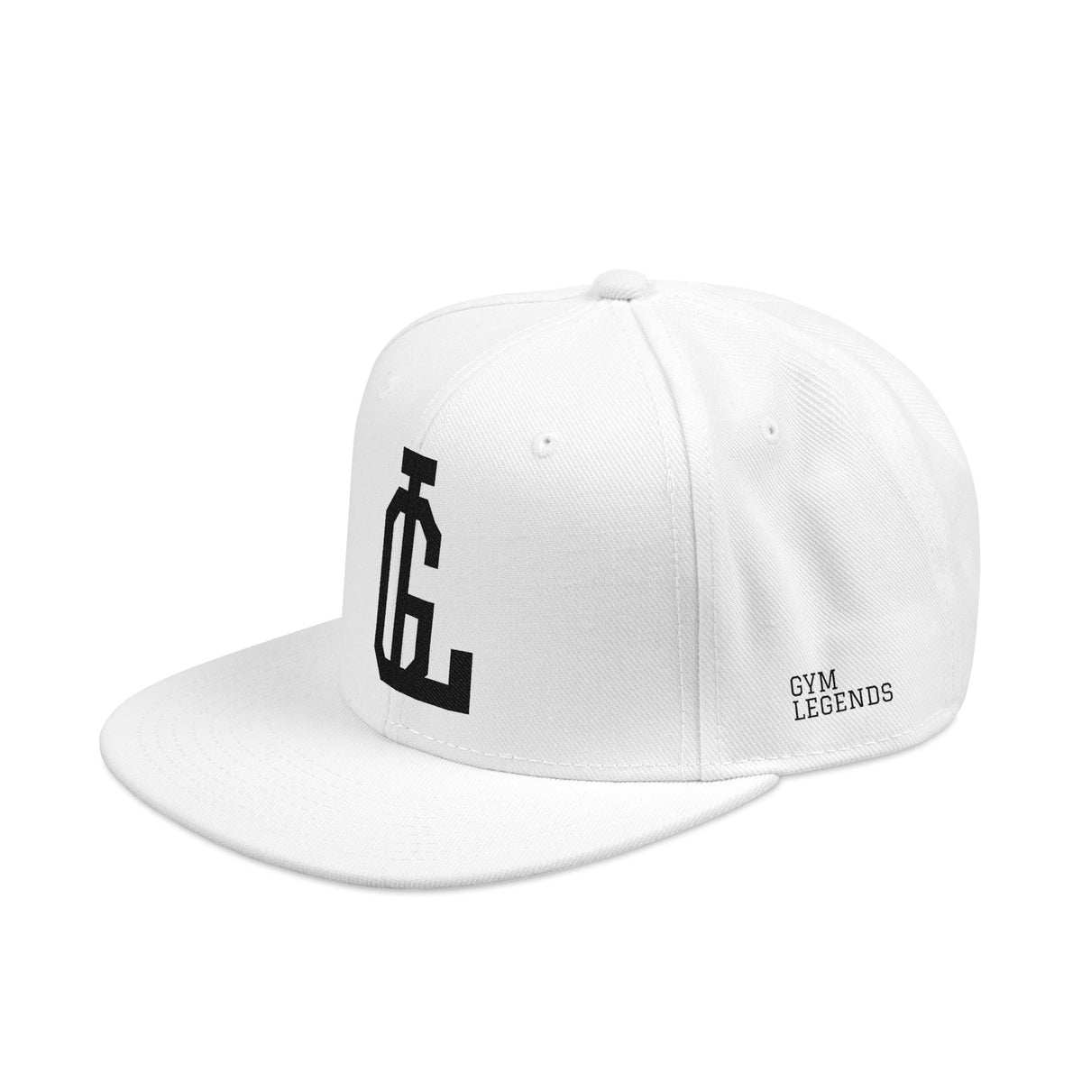 Embroidered 'GL' Snapback Hat — Black & Orange Streetwear Cap