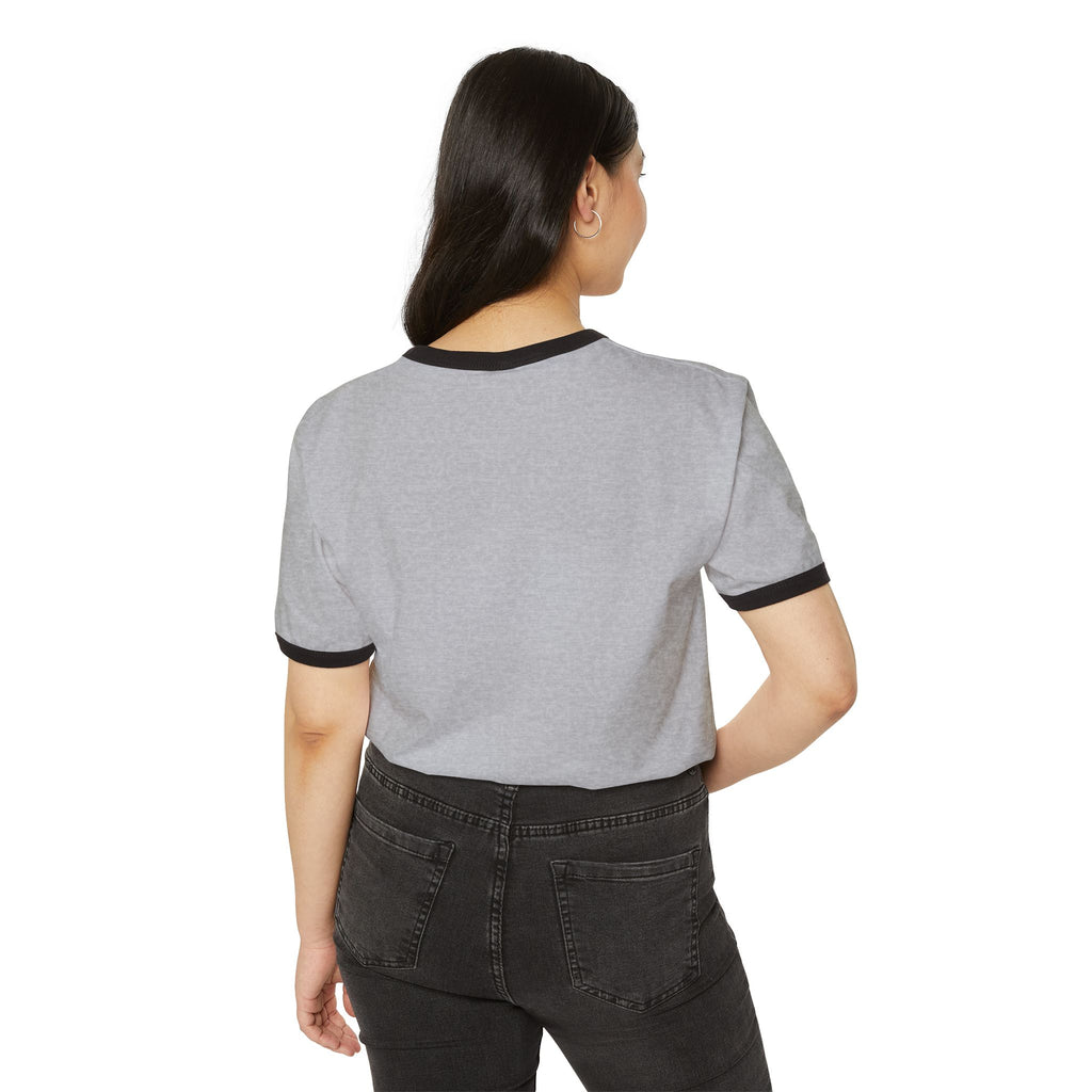Ringer T-Shirt — "Gym Records" Minimal Retro Gym Tee