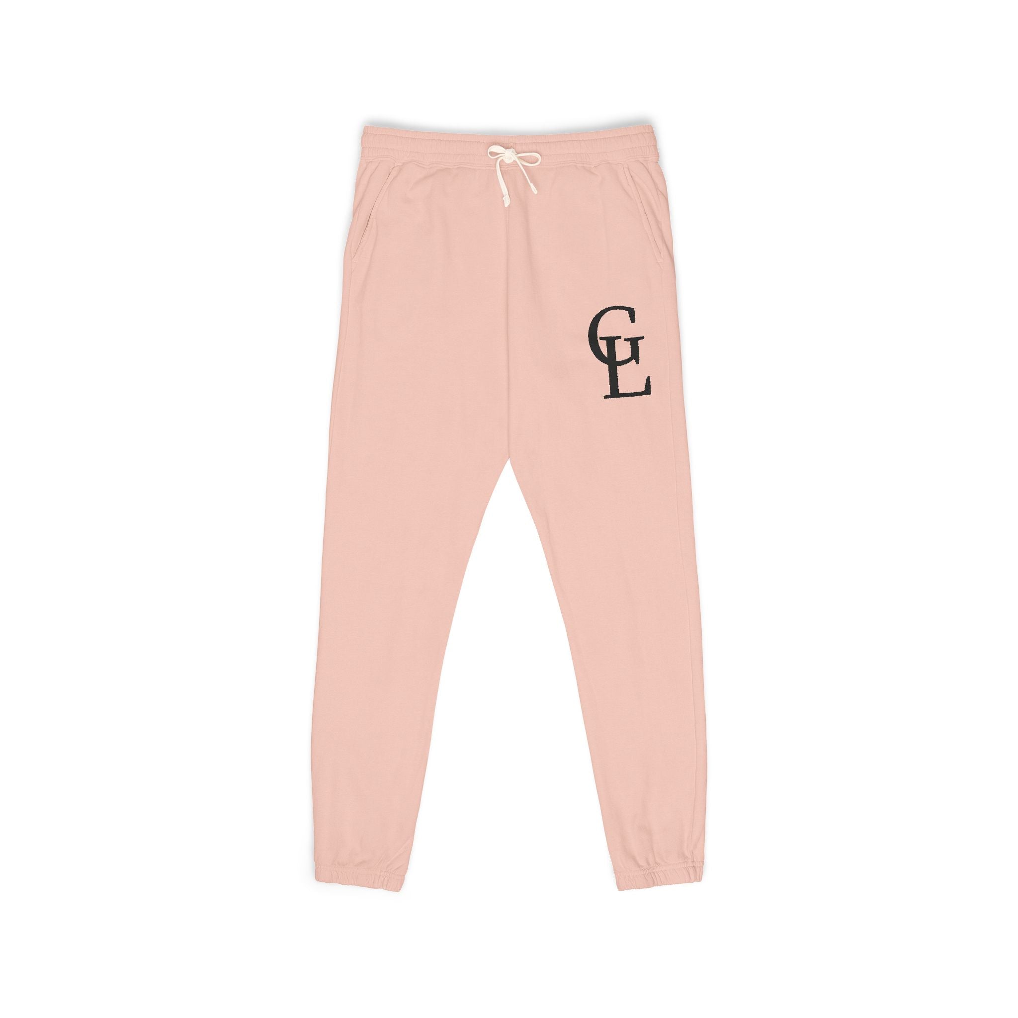 Garment-Dyed Fleece Sweatpants — Vintage 'CL' Monogram Lounge Pants