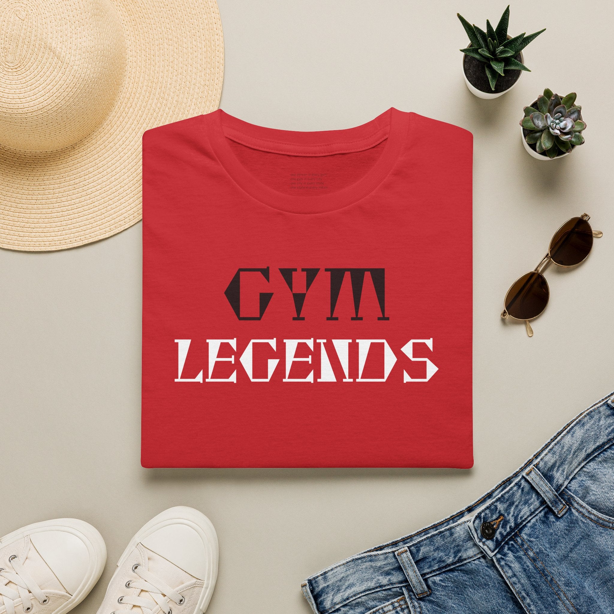 Gym Legends T-Shirt — Retro Patriotic Fitness Tee