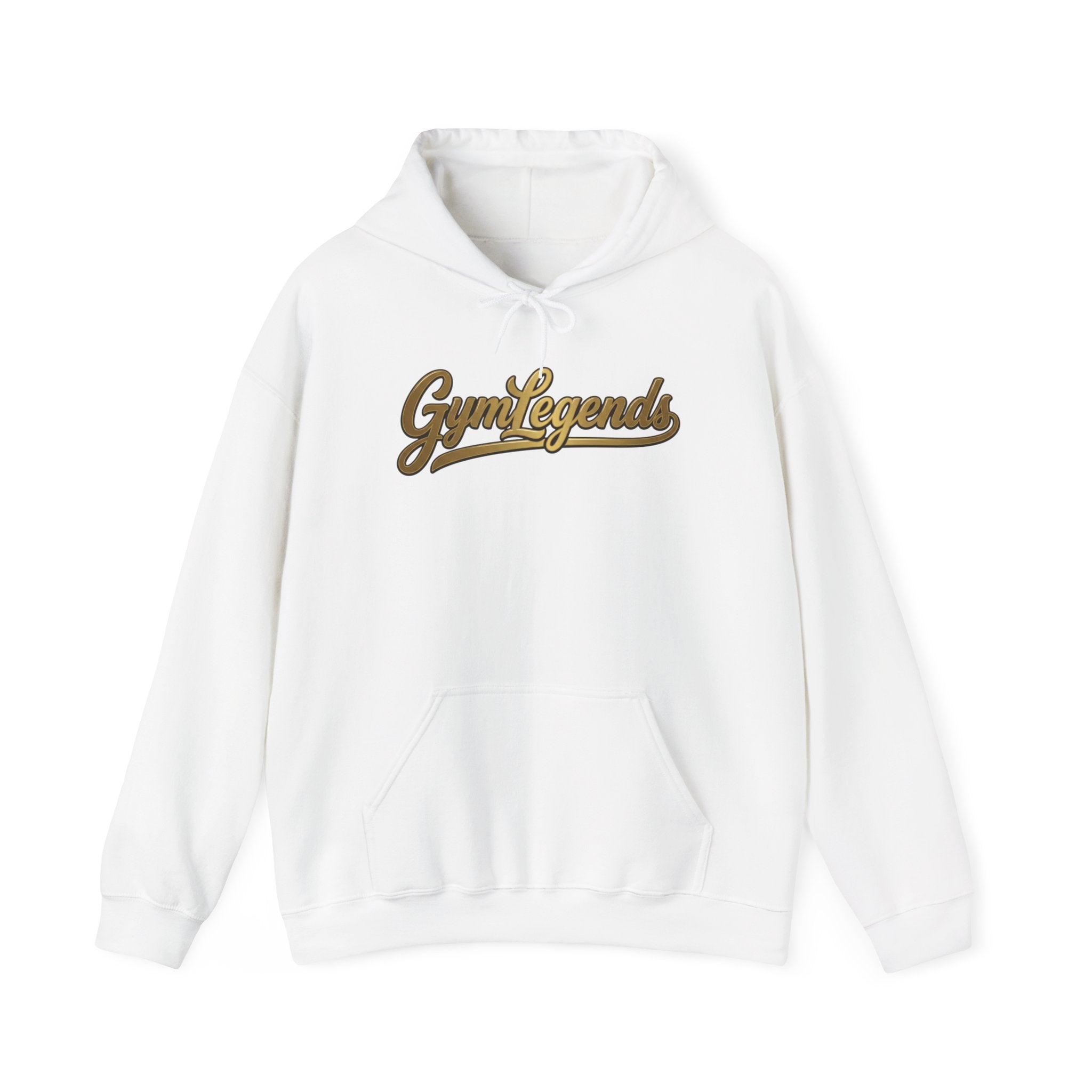 Gym Legends Hoodie — Retro Script Fitness Sweatshirt