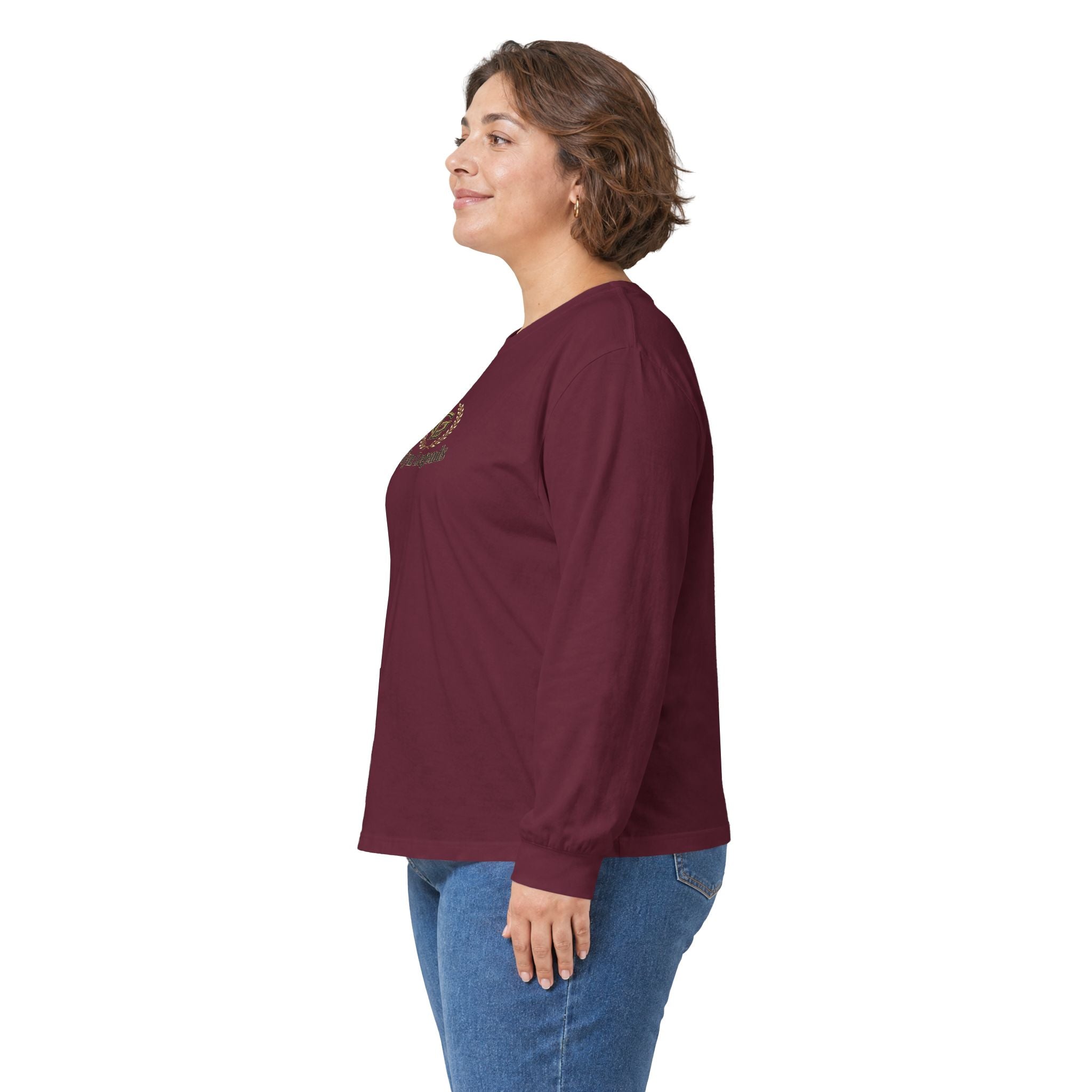 Gym Legends Long Sleeve Tee — Small Classic Logo Athletic Shirt