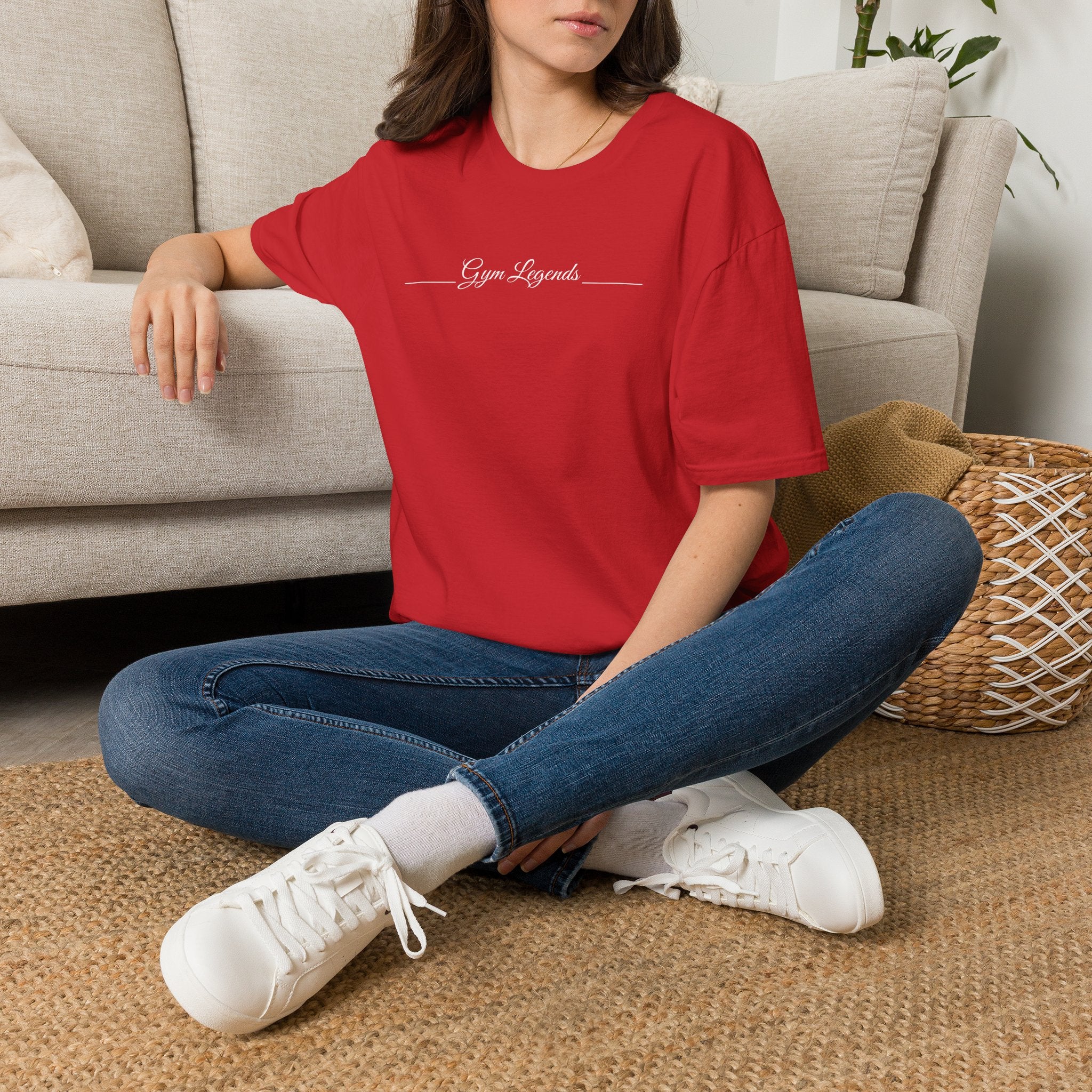 Gym Legends T‑Shirt — Minimal Script Fitness Tee