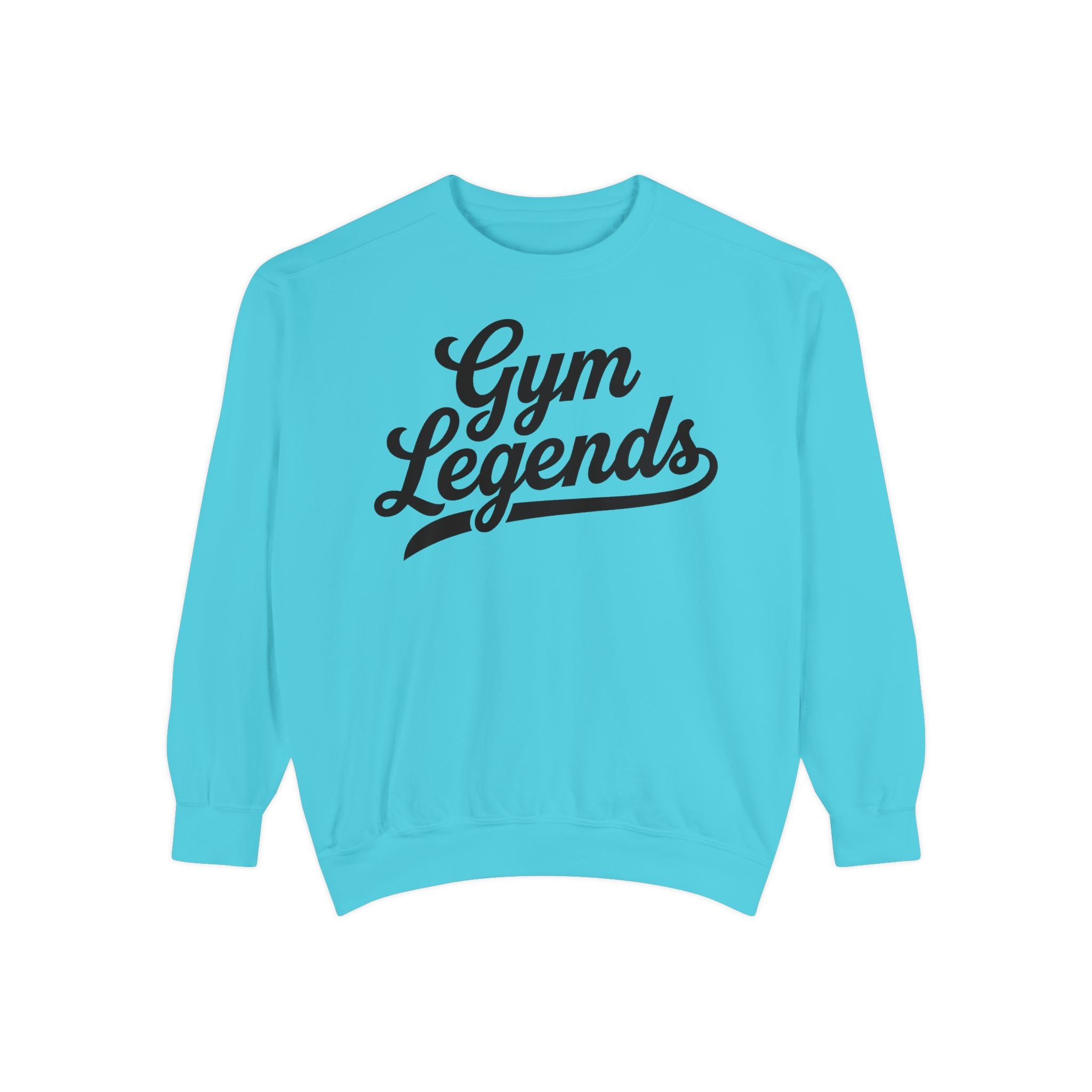 Gym Legends Sweatshirt — Retro Script Fitness Crewneck