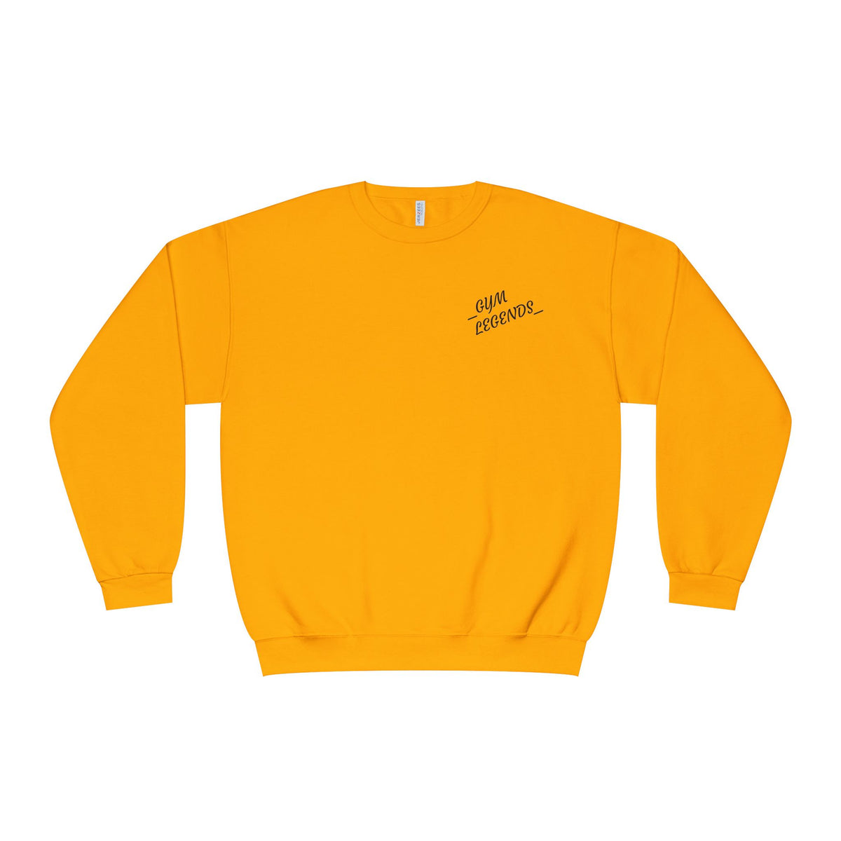 Gym Legends Crewneck Sweatshirt — "Gym, Legends" Motivational Fitness Pullover
