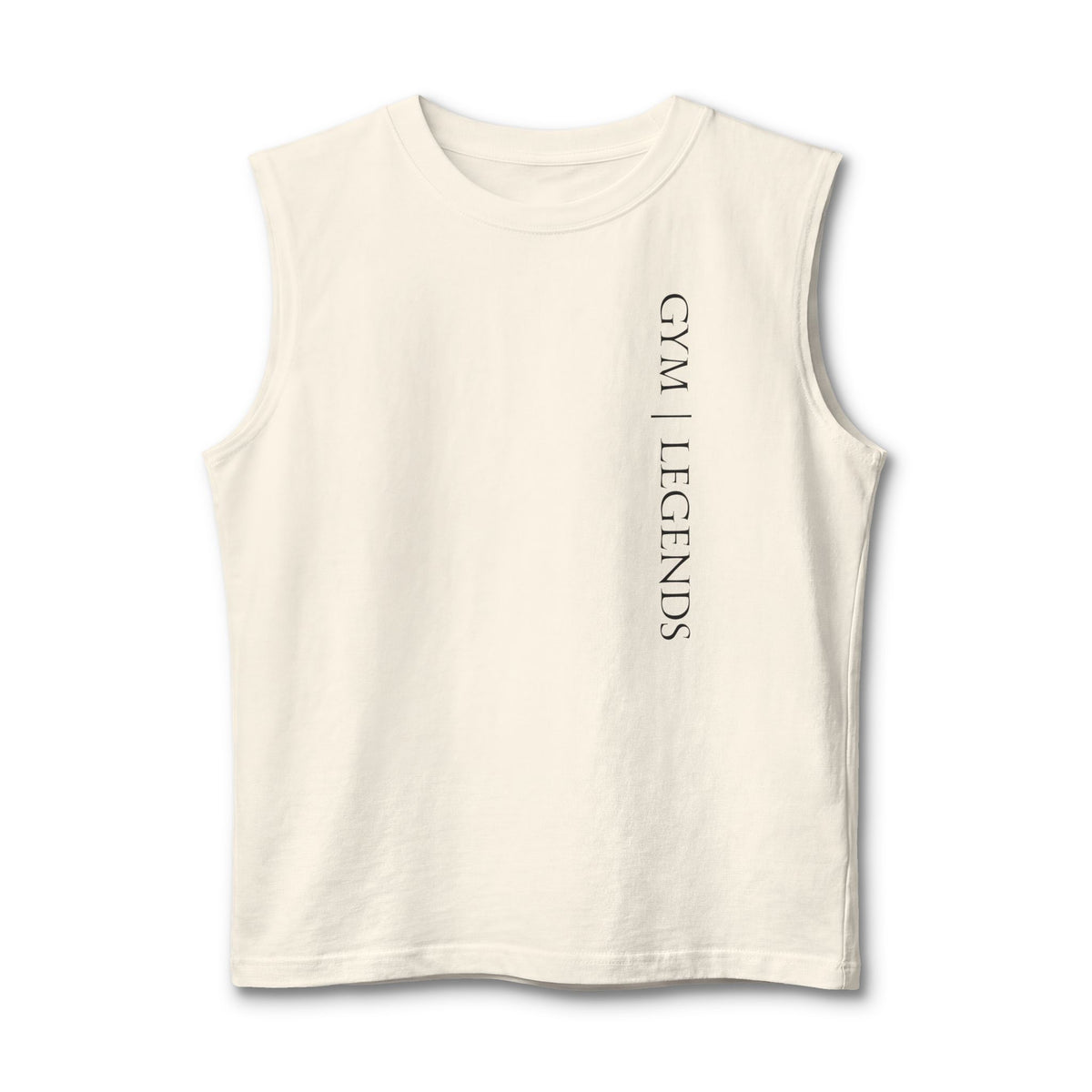 Gym Legends Muscle Tank — Vertical Chest Print Fitness Tank Top