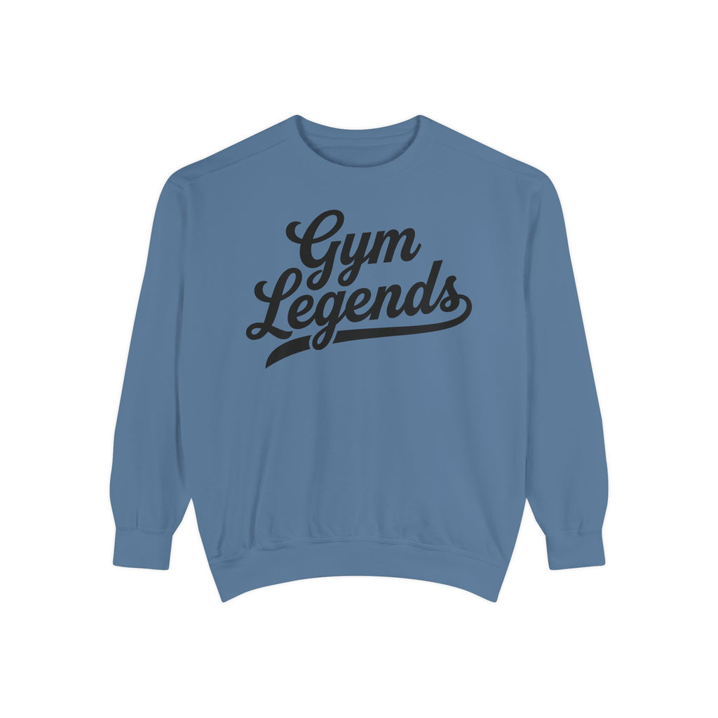 Gym Legends Sweatshirt — Retro Script Fitness Crewneck