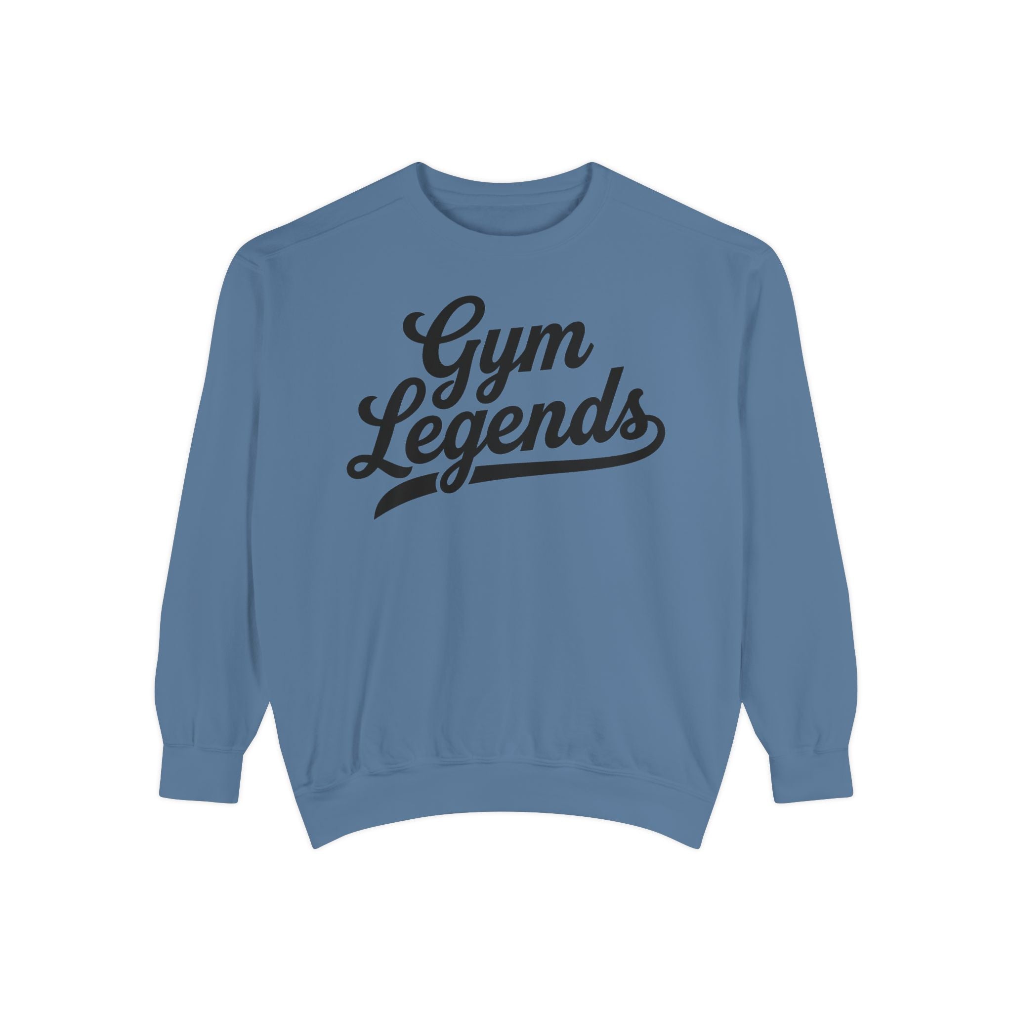 Gym Legends Sweatshirt — Retro Script Fitness Crewneck