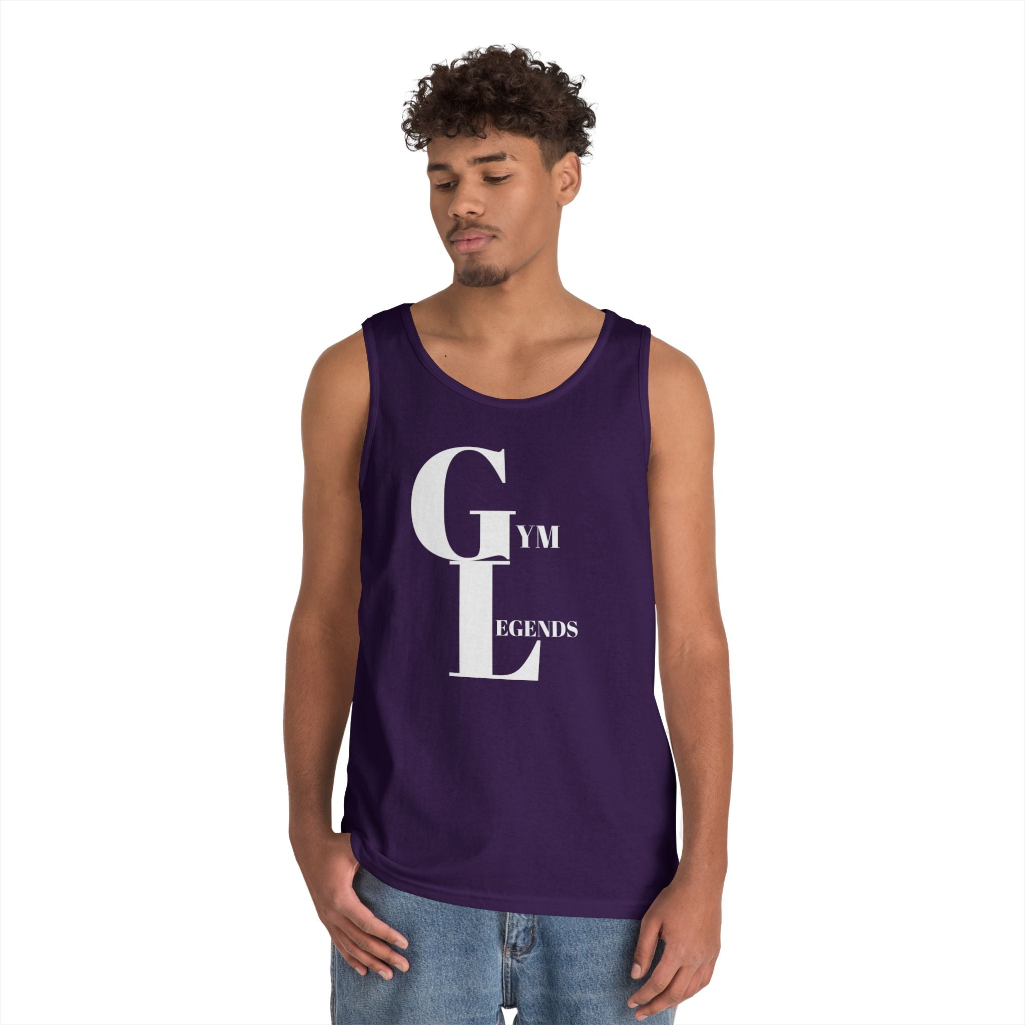 Gym Legends Tank Top — Minimalist Fitness Graphic Tank