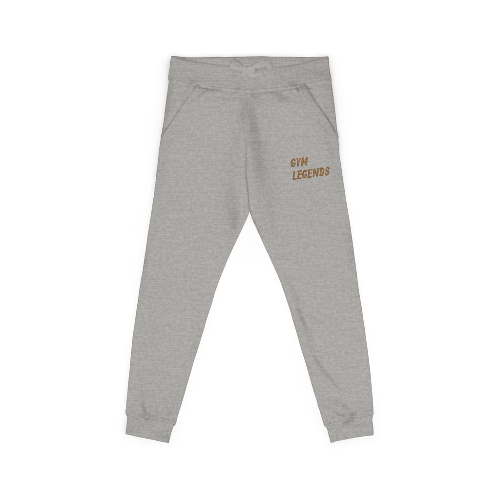 Embroidered "Gym Legend" Fleece Sweatpants — Cozy Athletic Joggers