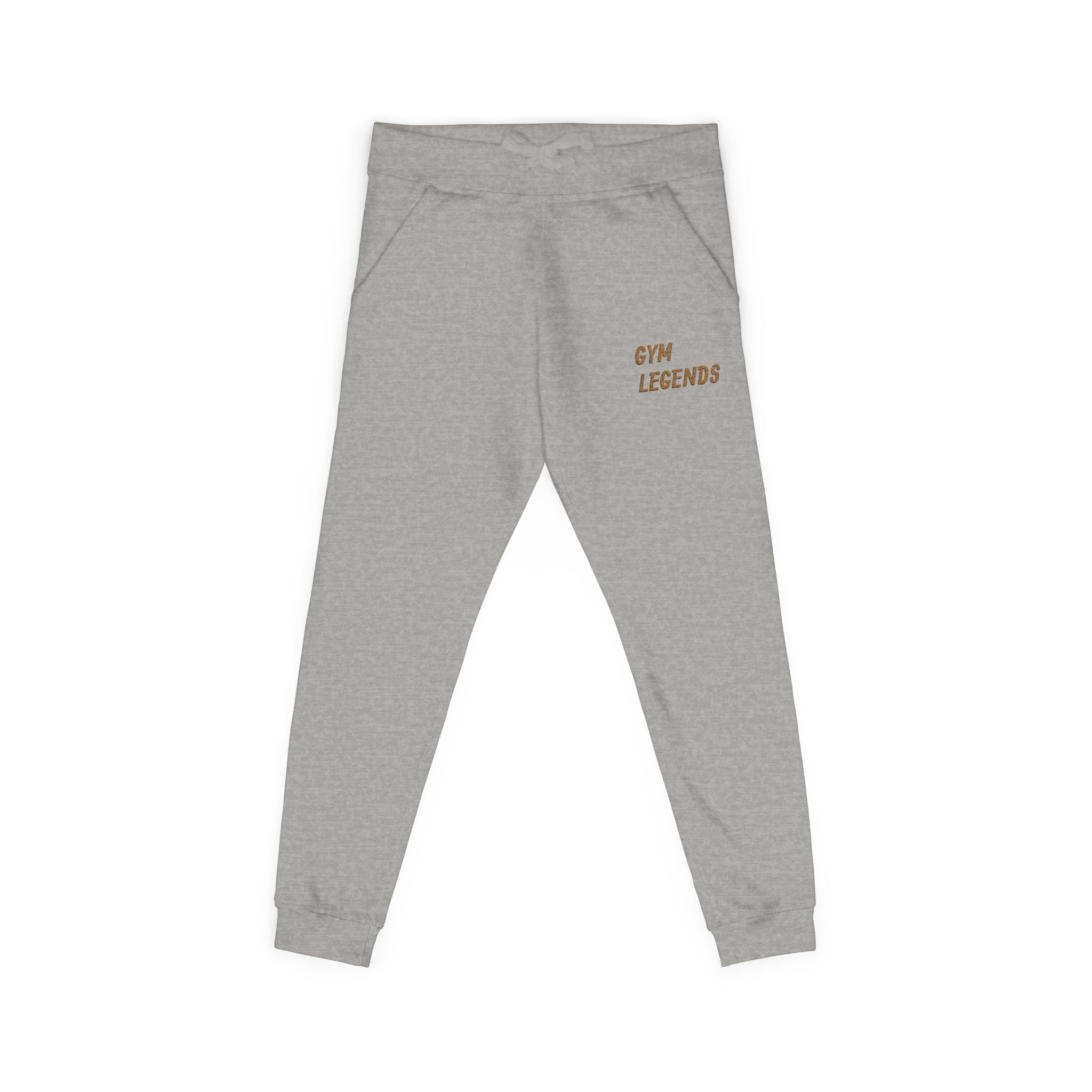 Embroidered "Gym Legend" Fleece Sweatpants — Cozy Athletic Joggers