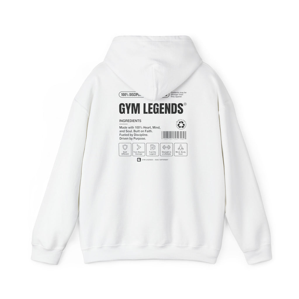 Gym Legends Hoodie — Minimal Fitness Logo Pullover