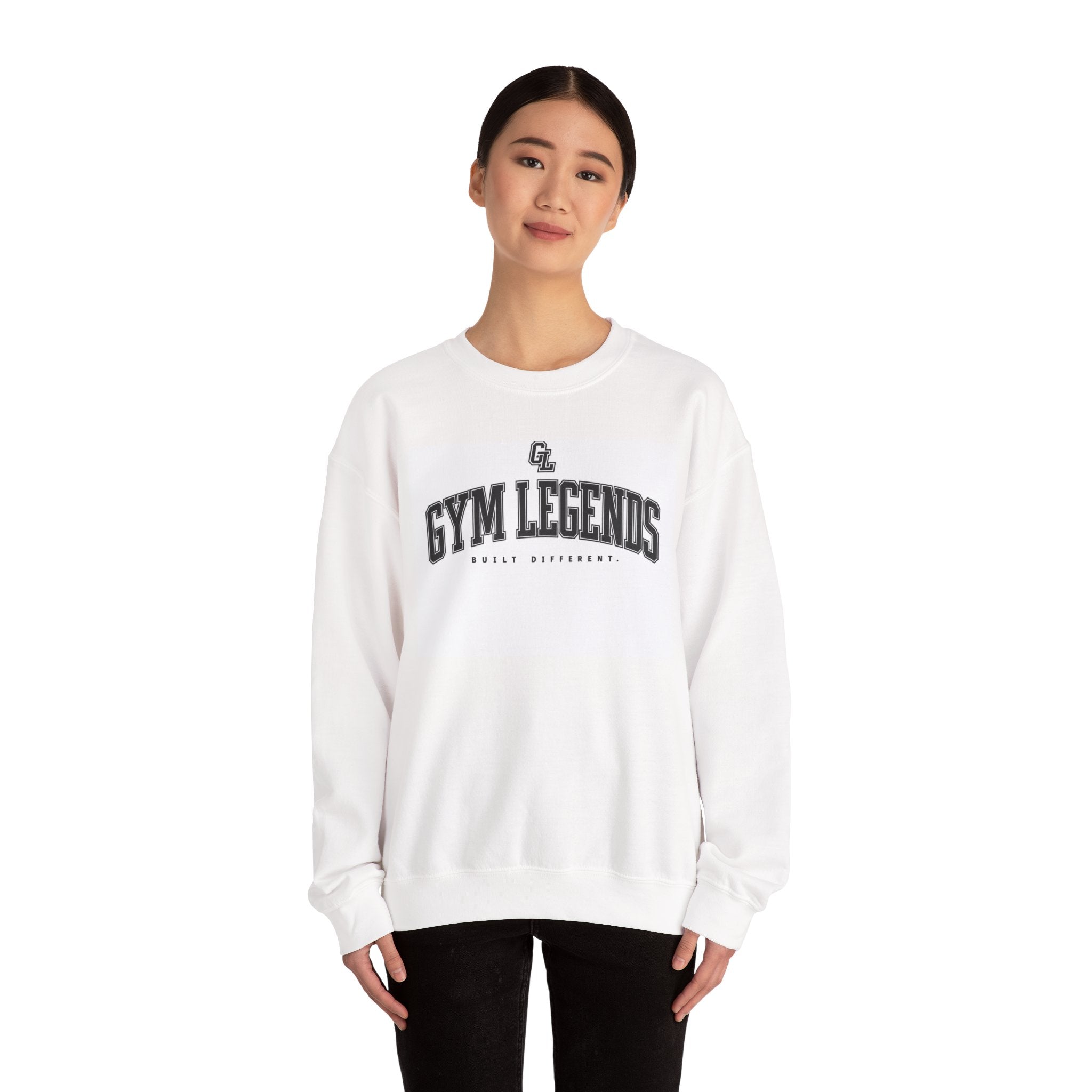 Gym Legends Women Crewneck Sweatshirt — Athletic Vintage Gym Logo