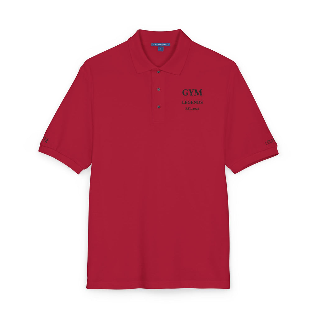 Embroidered 'GYM Legends' Polo Shirt — Classic Athletic Workwear