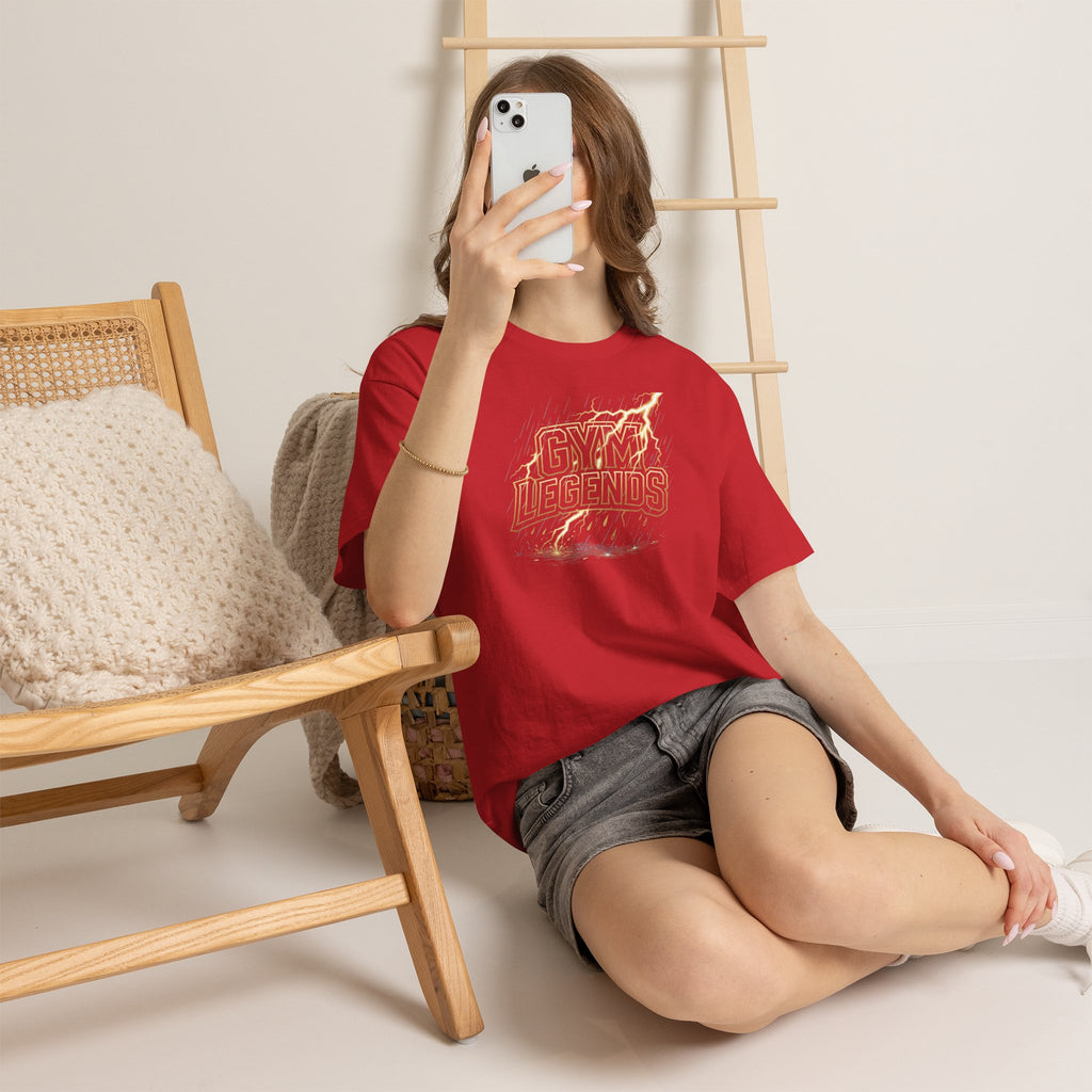 Gym Legends T‑Shirt — Retro Flame Athletic Tee