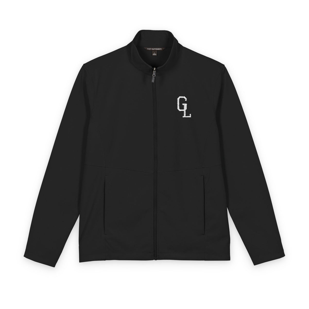 Men's Lightweight Soft Shell Jacket with 'QL' Monogram – Windproof Work & Casual Outerwear