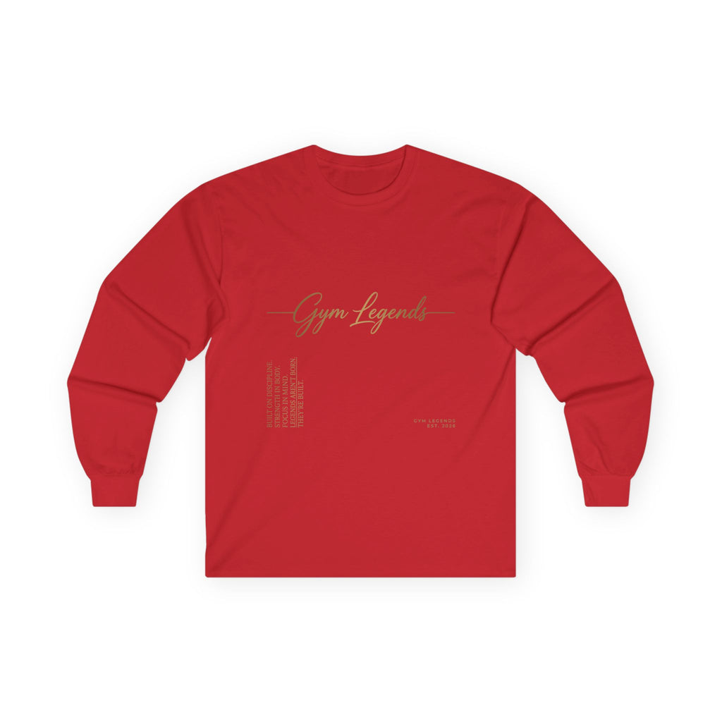 Gym Legends Long Sleeve Tee — Minimalist Fitness Shirt