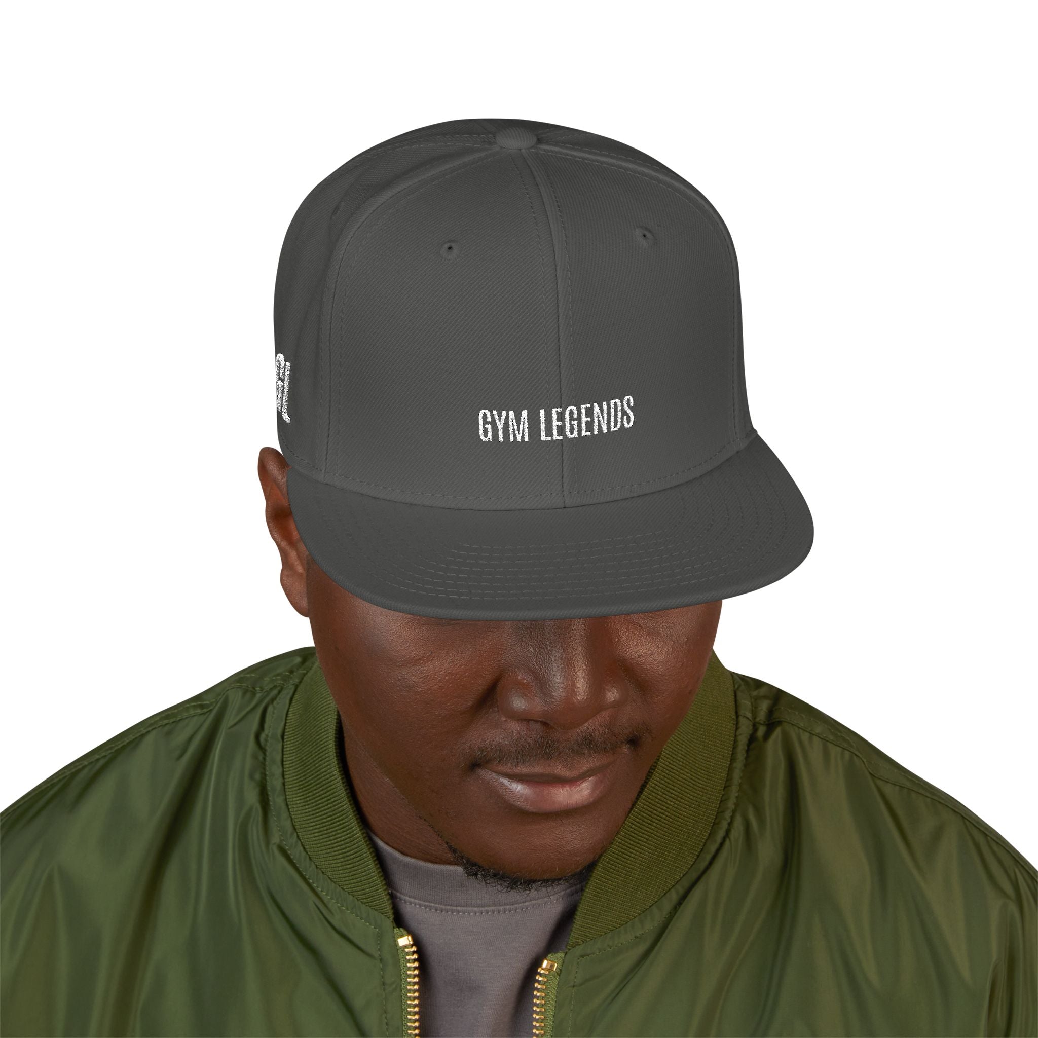Gym Legends 'GRANDS' Snapback Hat — Classic Flat-Brim Streetwear Cap