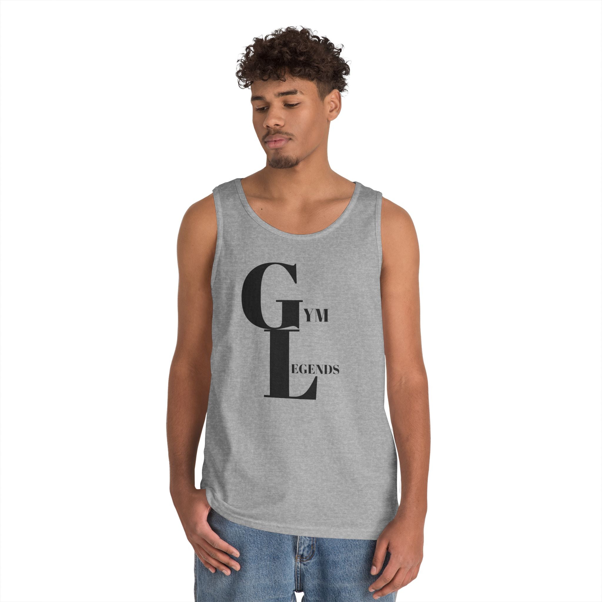 Gym Legends Tank Top — Minimalist Fitness Graphic Tank