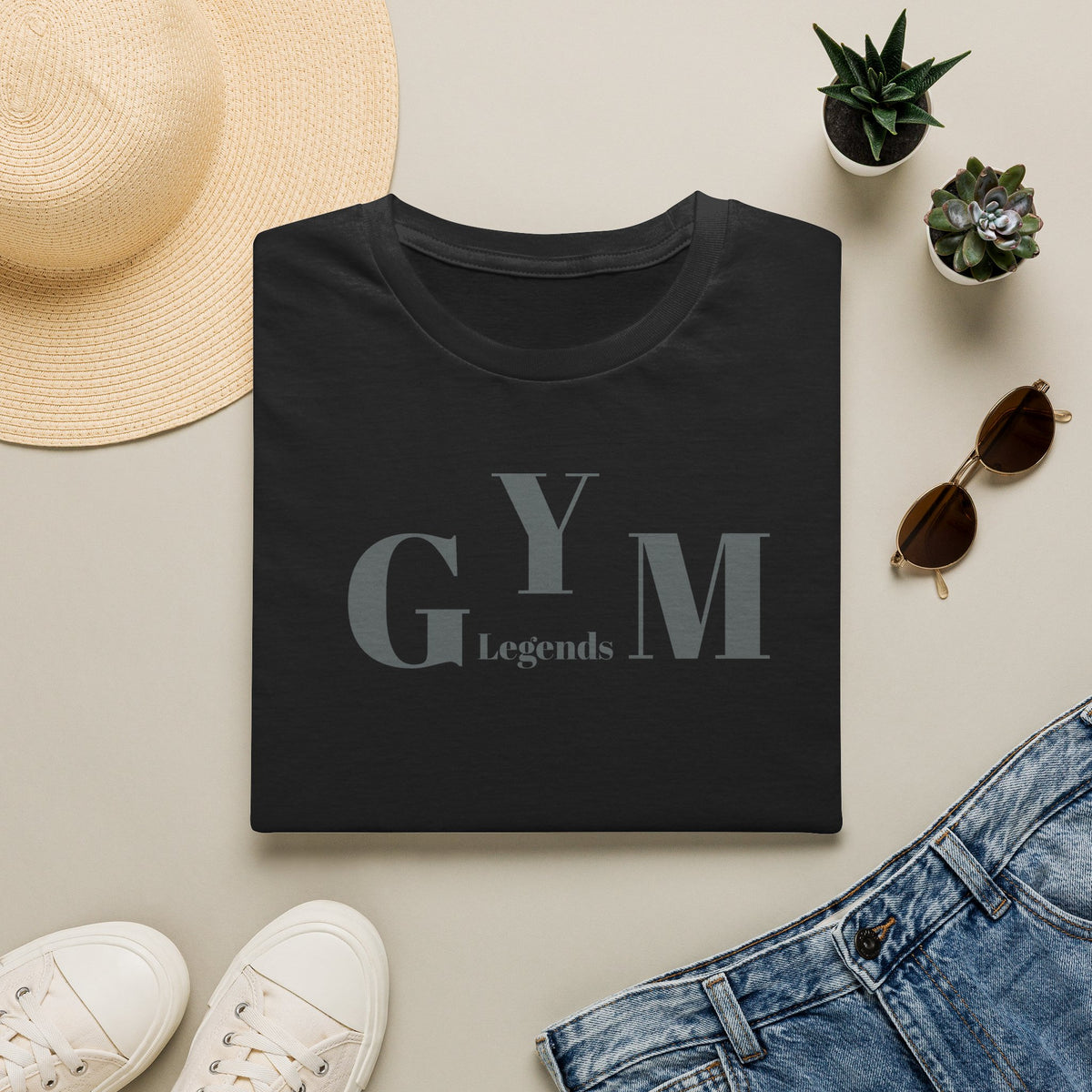 Gym Legends T-Shirt — Minimalist Workout Shirt for Fitness Enthusiasts
