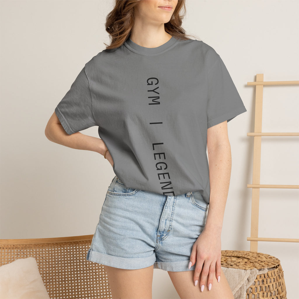 Gym Legends T-Shirt — Vertical Minimal Fitness Tee