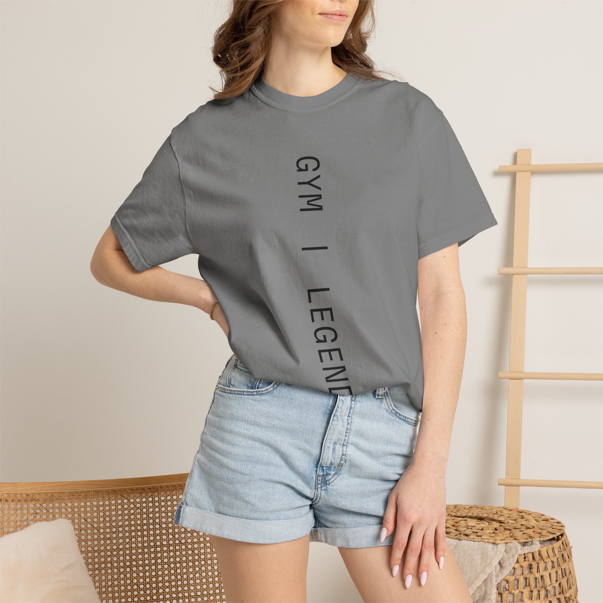 Gym Legends T-Shirt — Vertical Minimal Fitness Tee