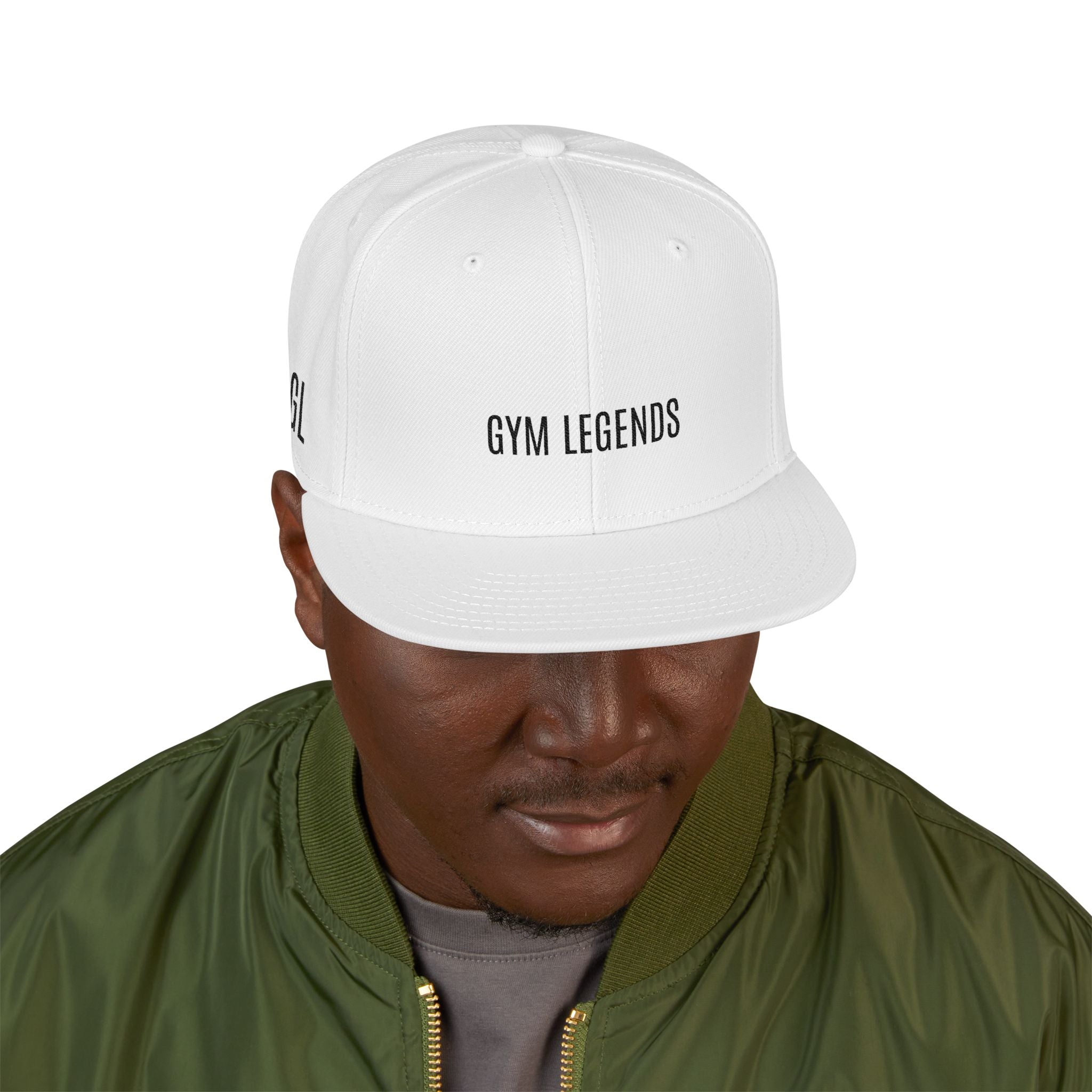 GYM LEGENDS Snapback Hat - 'Legends' Minimal Black/Red Cap