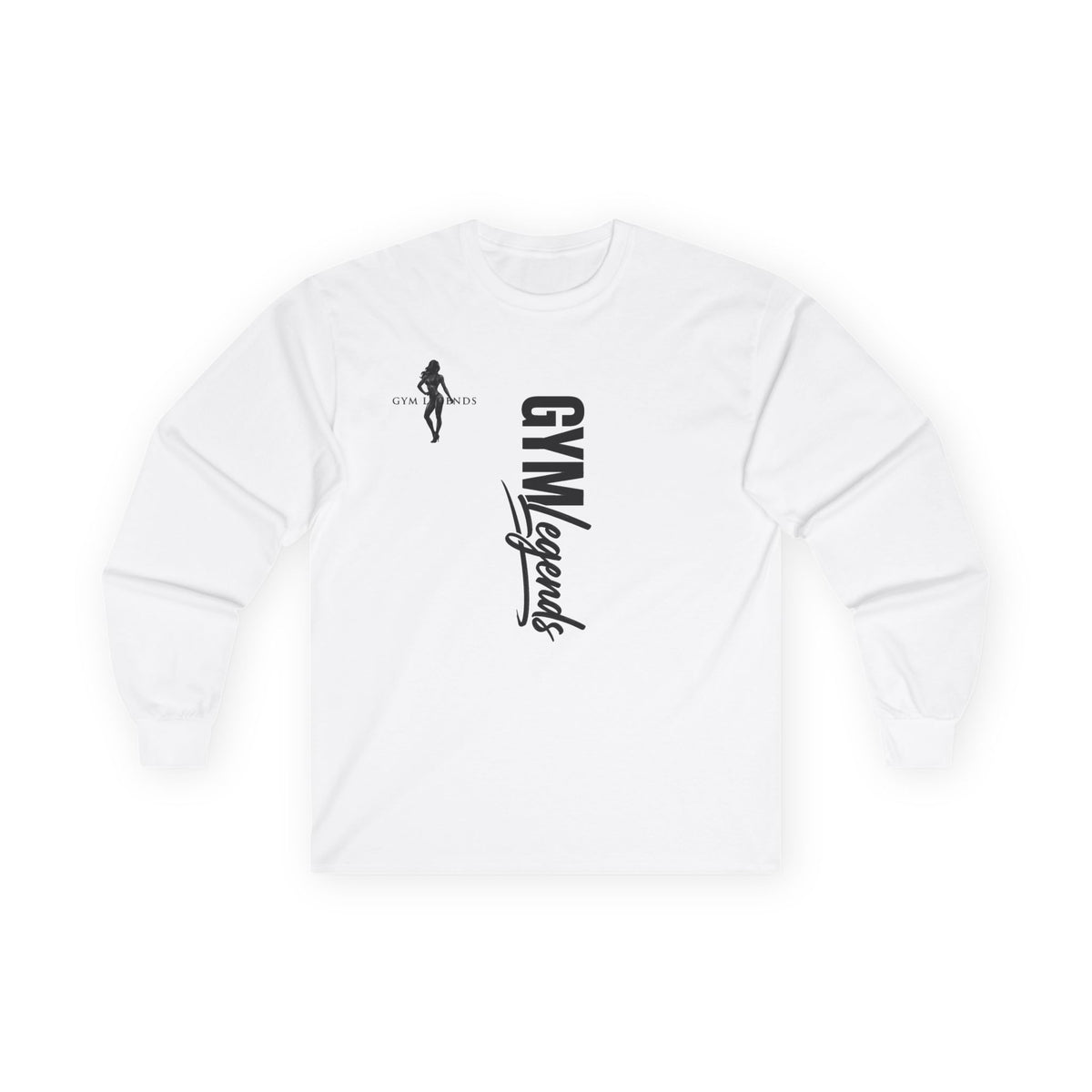 Gym Legends Long Sleeve Tee — 'Gym Legends' Silhouette Fitness Shirt