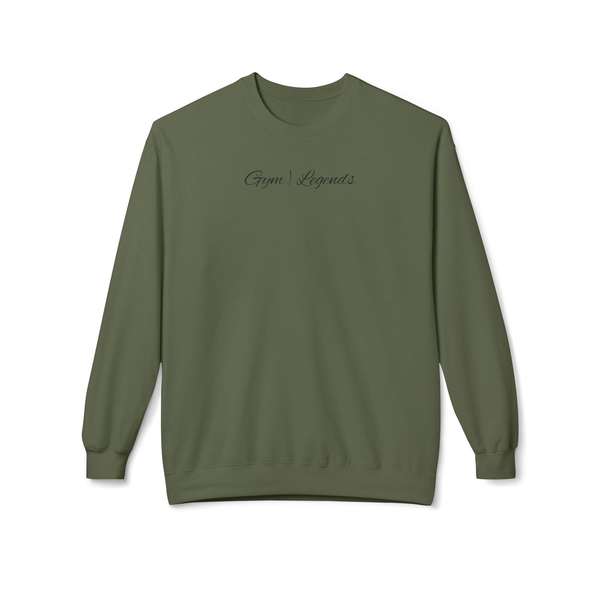 Gym Legends Crewneck Sweatshirt — "Gym Legends Built Different" Athletic Motivational Pullover
