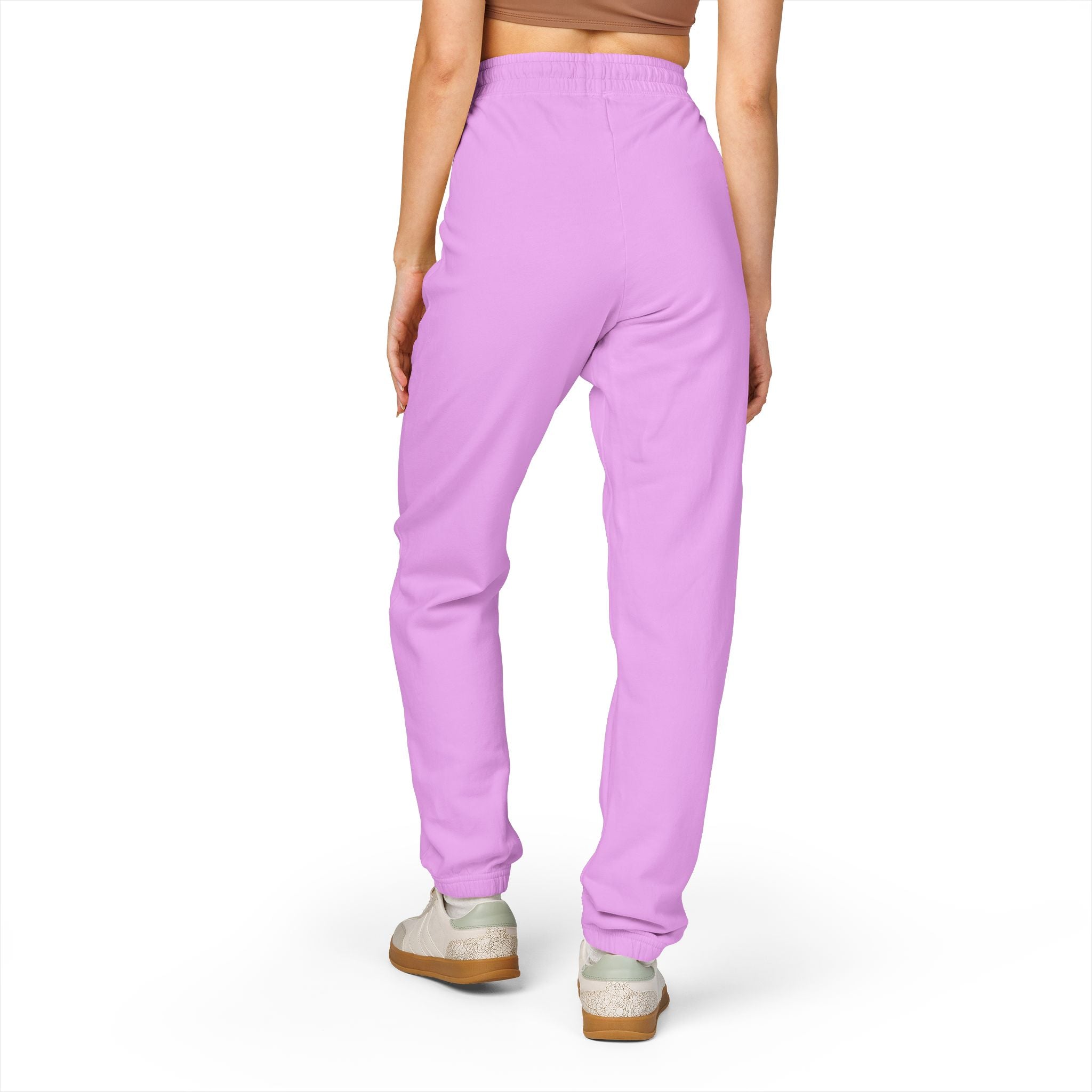 Garment-Dyed Fleece Sweatpants — Vintage 'CL' Monogram Lounge Pants