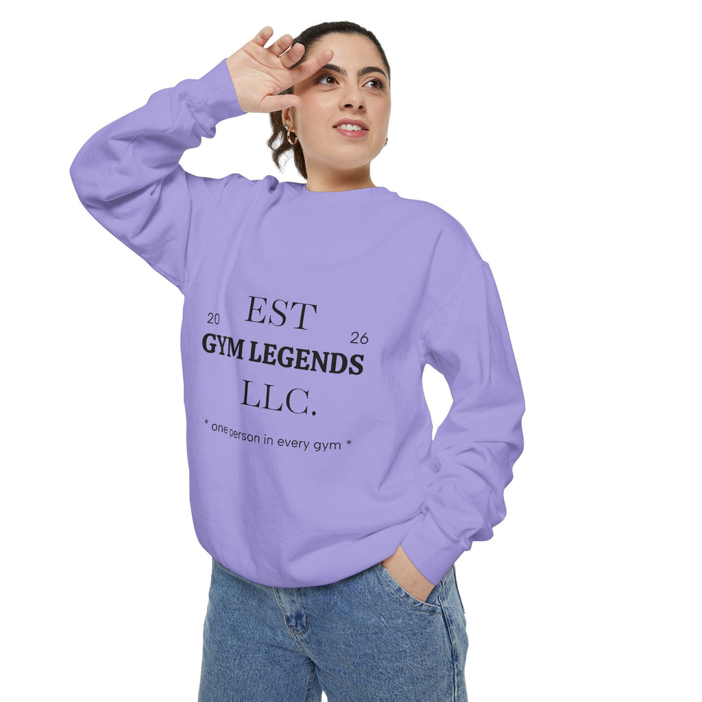 Gym Legends Sweatshirt — EST 2026 Vintage Athletic Crewneck
