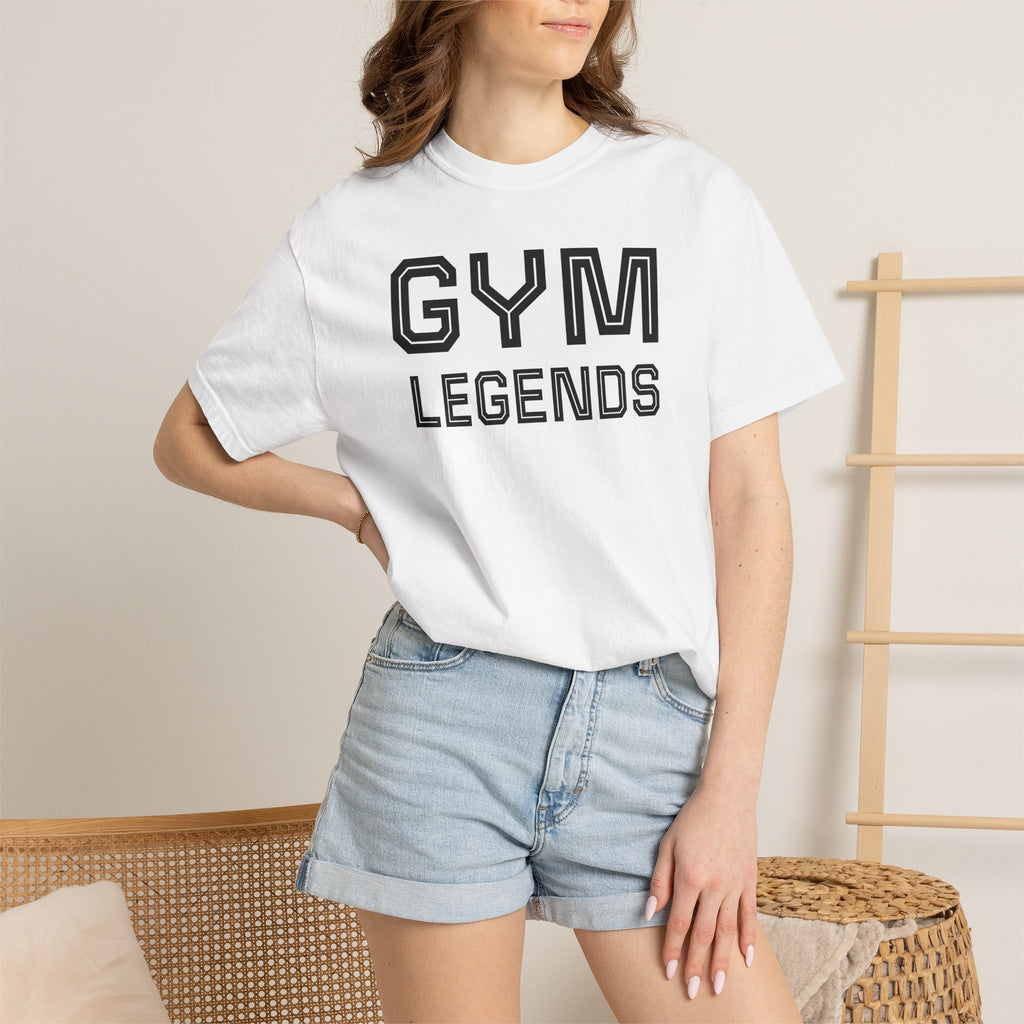 Gym Legends T-Shirt — Athletic Vintage Lettering Tee