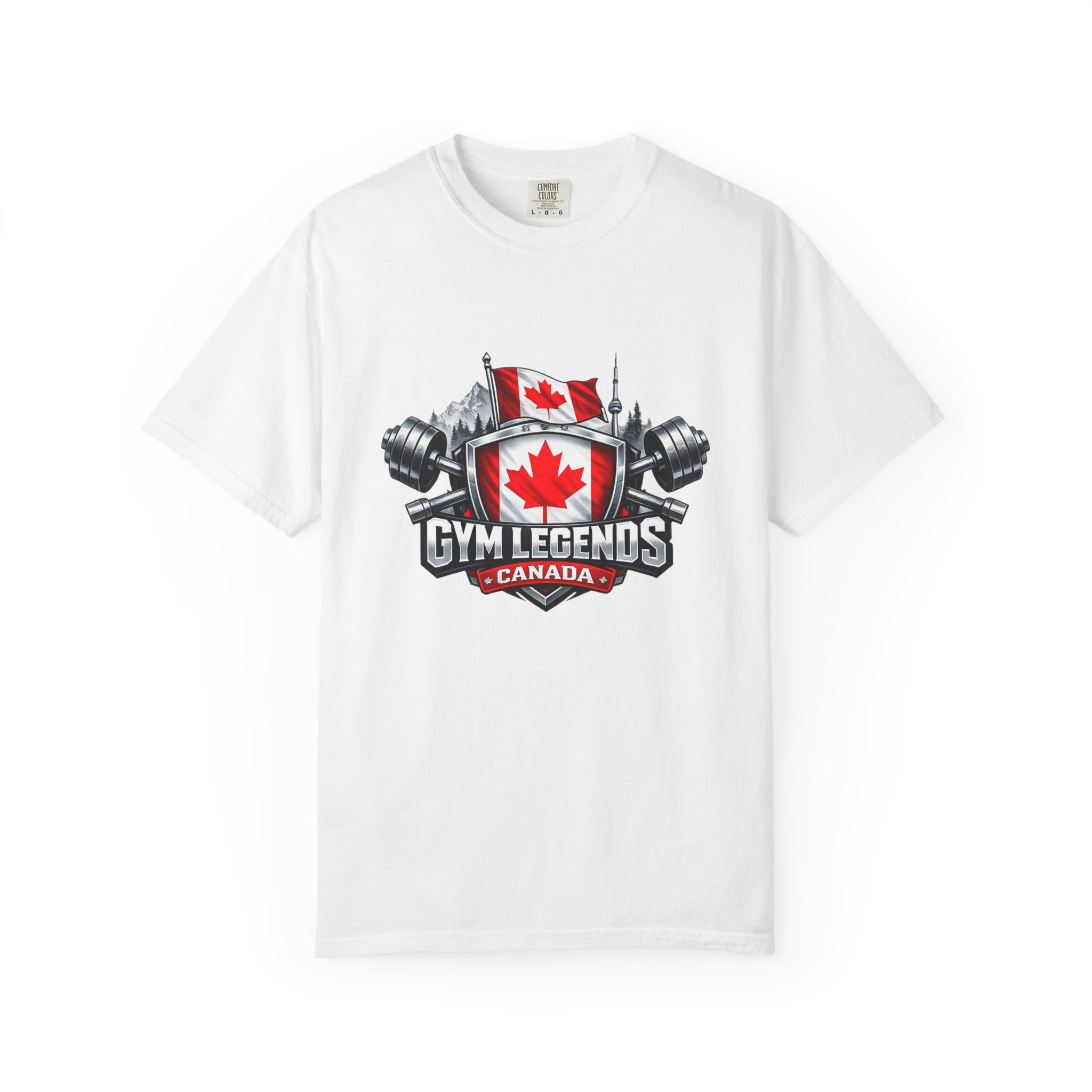 Gym Legends Canada T-Shirt — Canadian Flag Weightlifting Tee