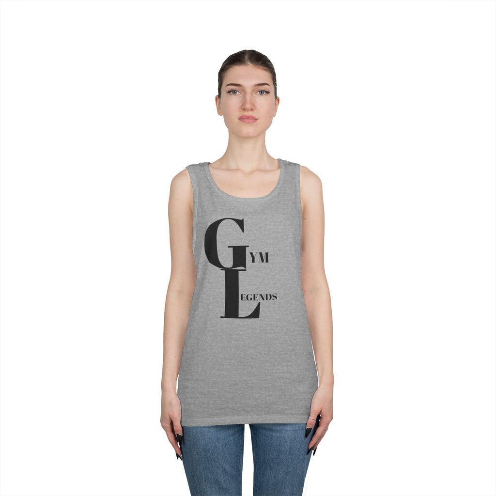 Gym Legends Tank Top — Minimalist Fitness Graphic Tank