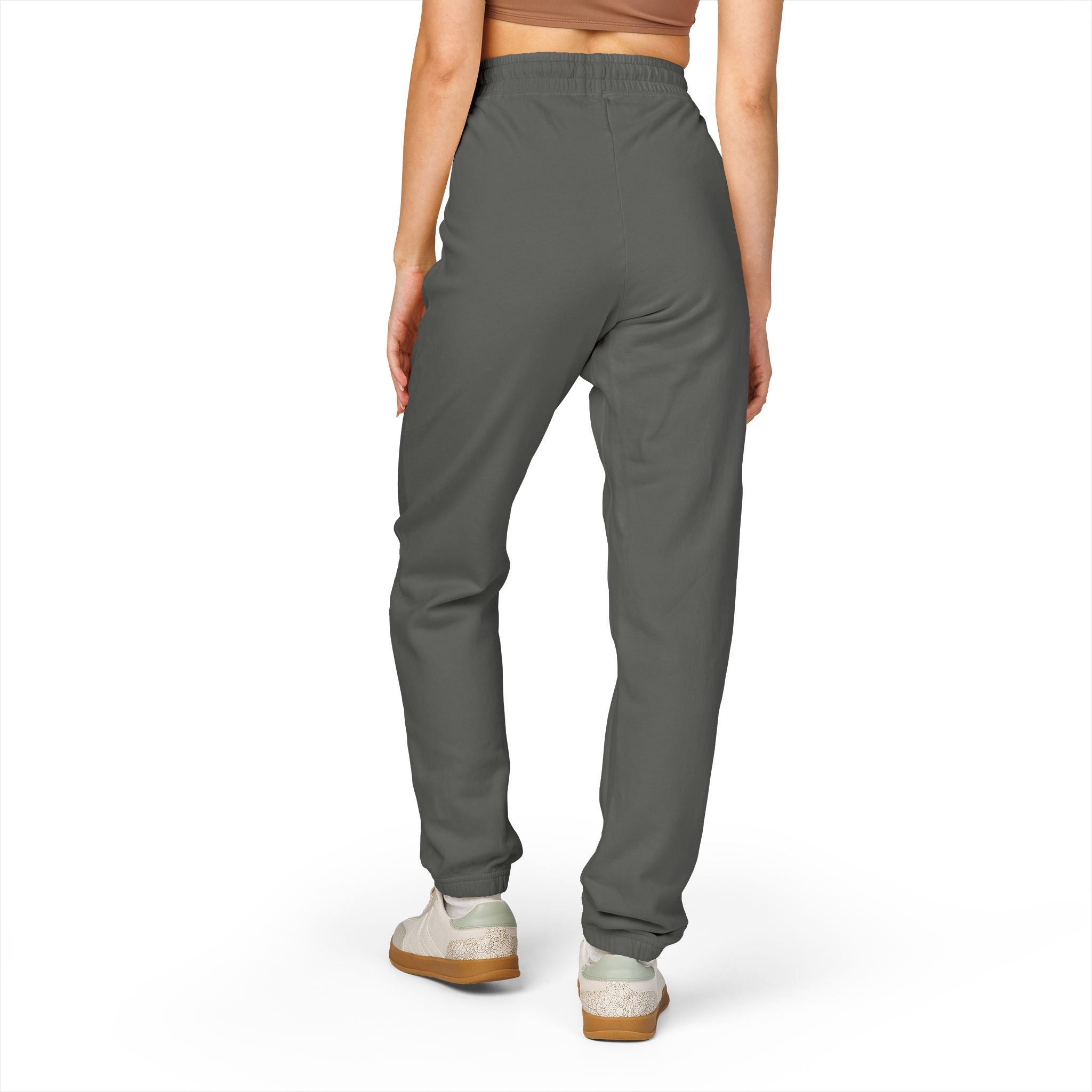 Garment-Dyed Fleece Sweatpants — Vintage 'CL' Monogram Lounge Pants