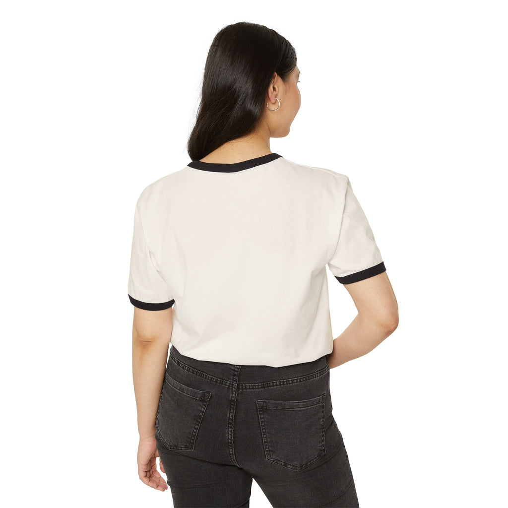 Ringer T-Shirt — "Gym Records" Minimal Retro Gym Tee