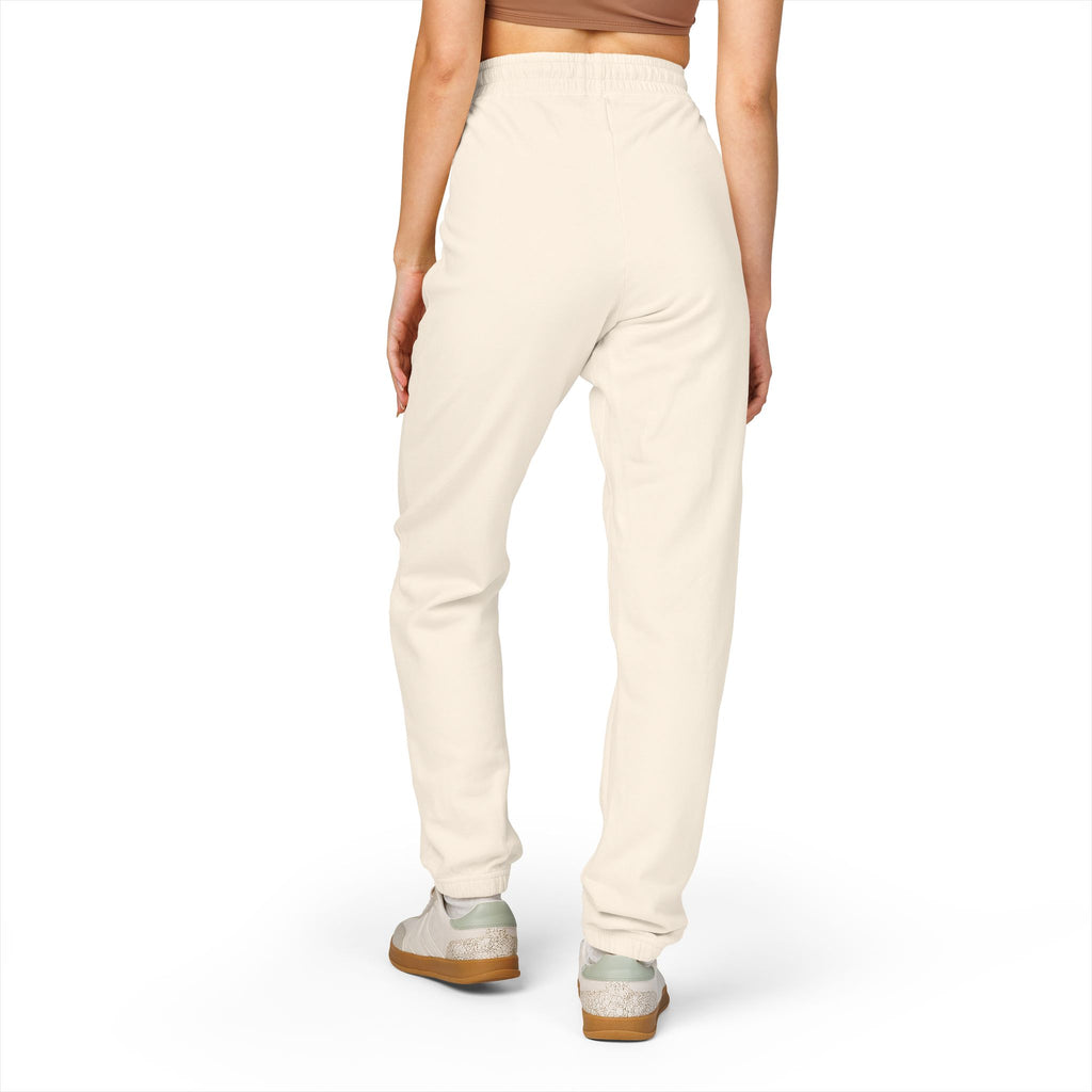 Garment-Dyed Fleece Sweatpants — Vintage 'CL' Monogram Lounge Pants