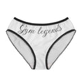 Gym Legends Women's Briefs — Comfort Bikini Panties with Script Logo